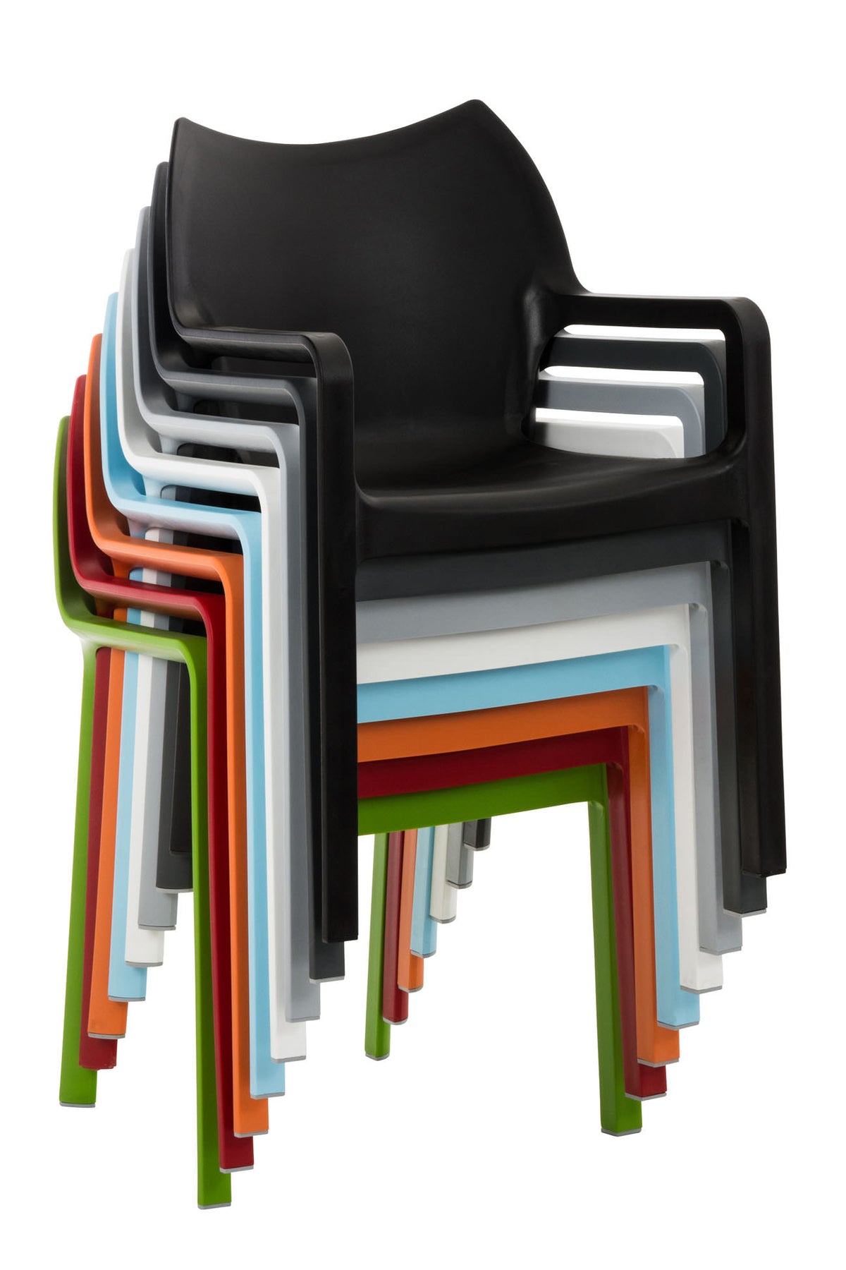 Set van 2 tuinstoelen Diva zwart schwarz