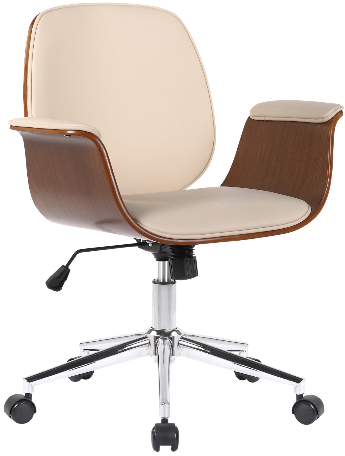 Bureaustoel Kemberg walnoot/creme walnuss/creme
