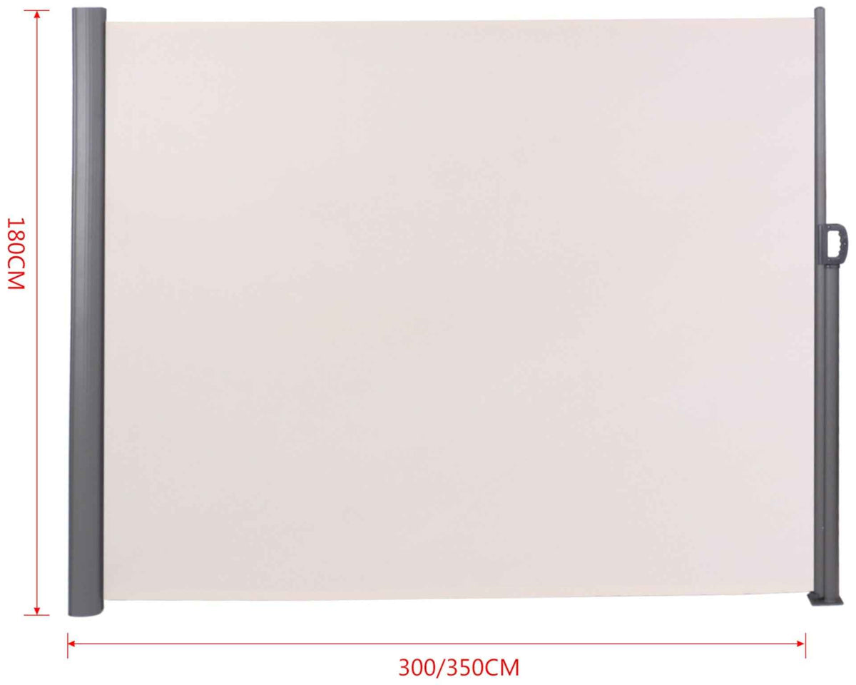 Windscherm Lovington creme,180x300 cm creme