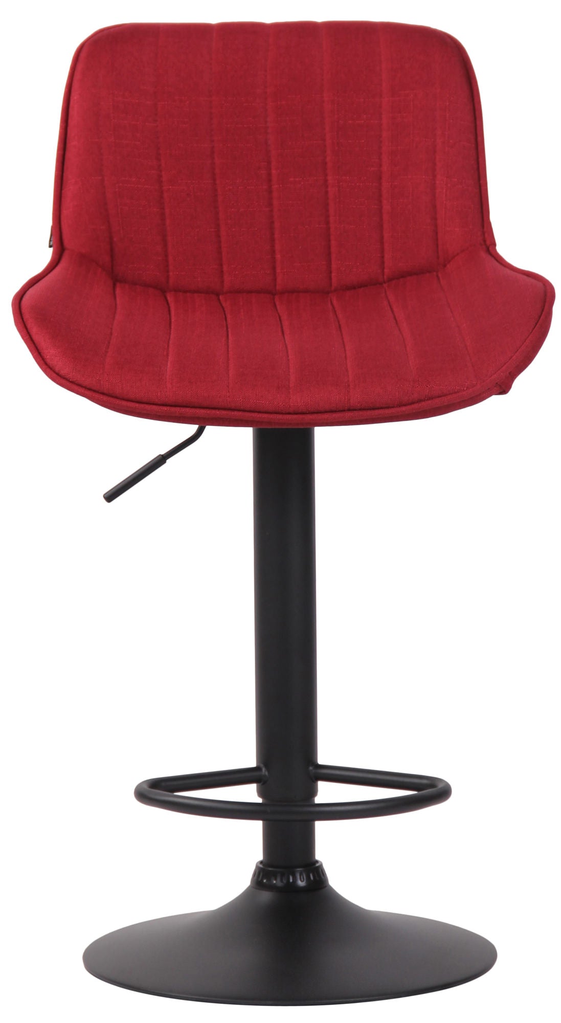 Barkruk Lentini Stof rood,zwart rot