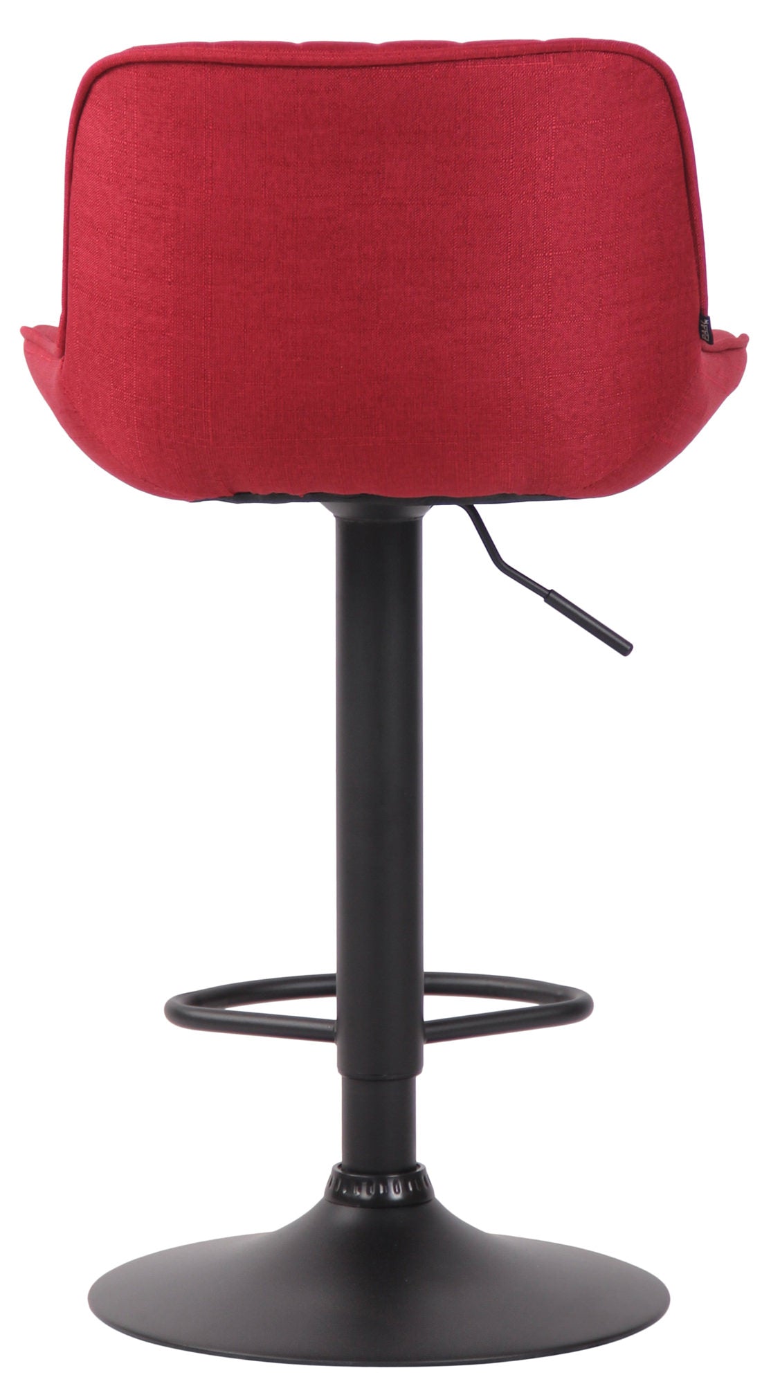 Barkruk Lentini Stof rood,zwart rot