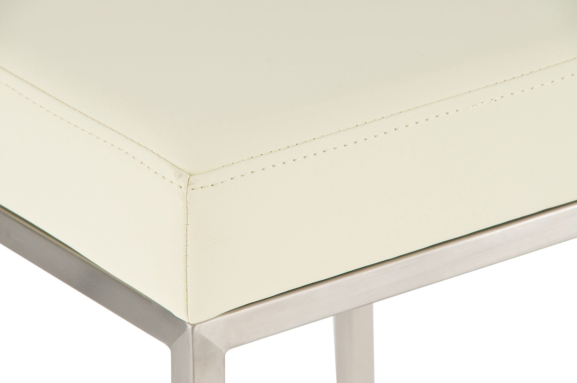 Barkruk Montreal 80 Kunstleer roestvrij staal,creme creme