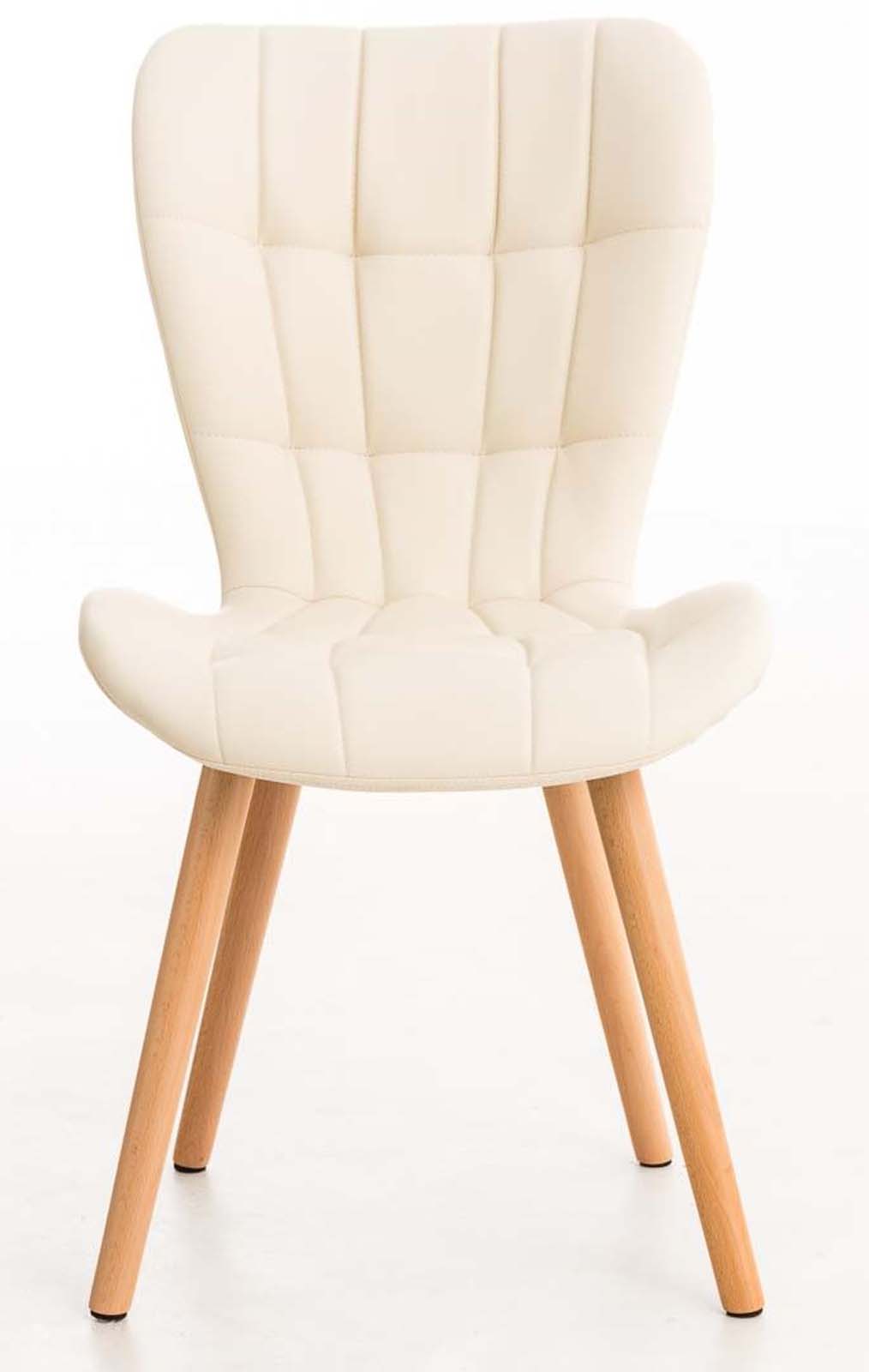 Set van 4 eetkamerstoelen Elda creme creme