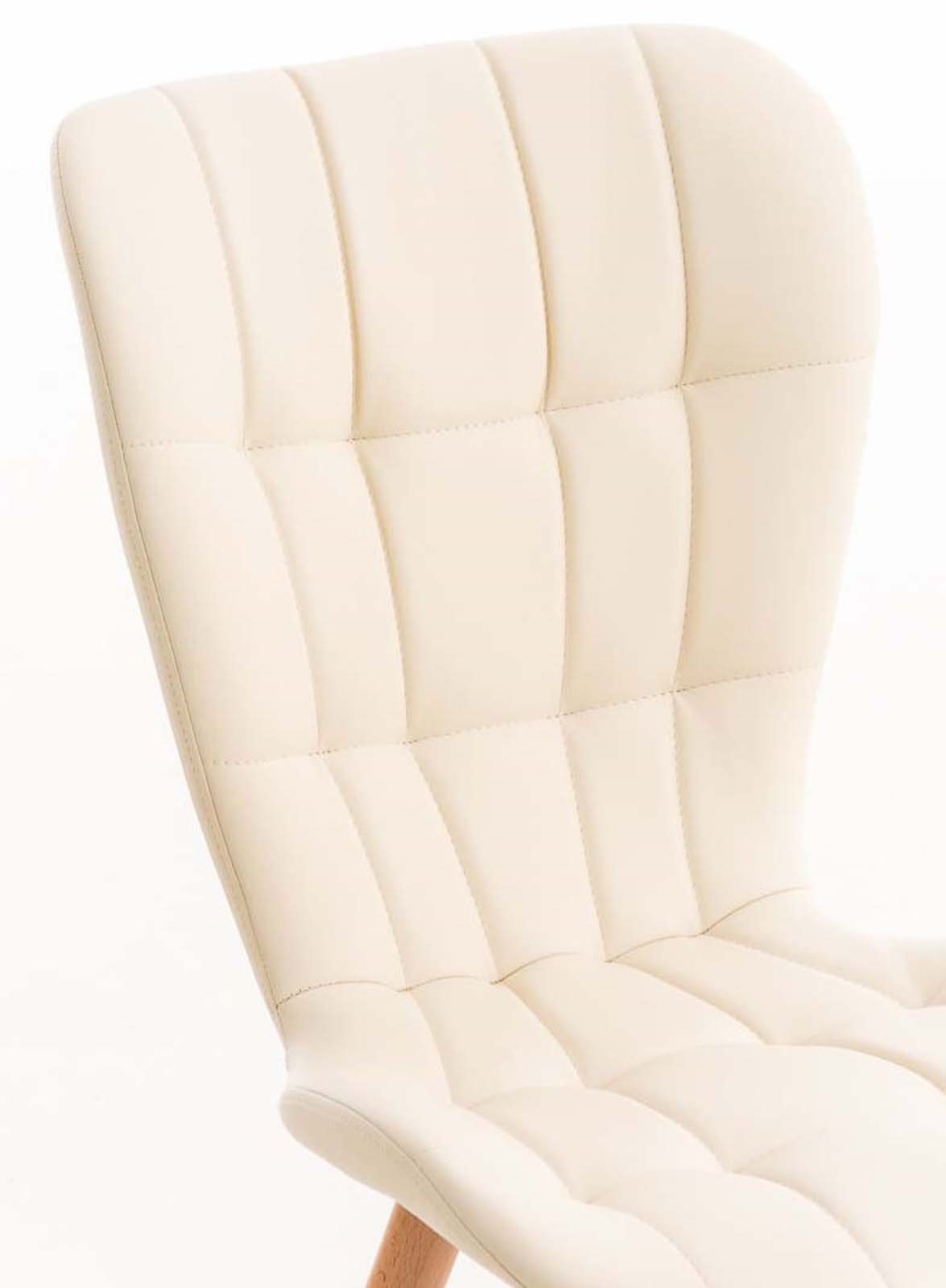 Set van 4 eetkamerstoelen Elda creme creme