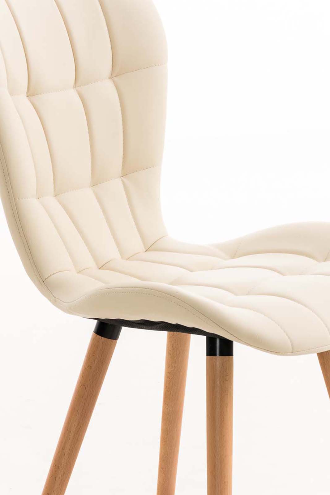 Set van 4 eetkamerstoelen Elda creme creme