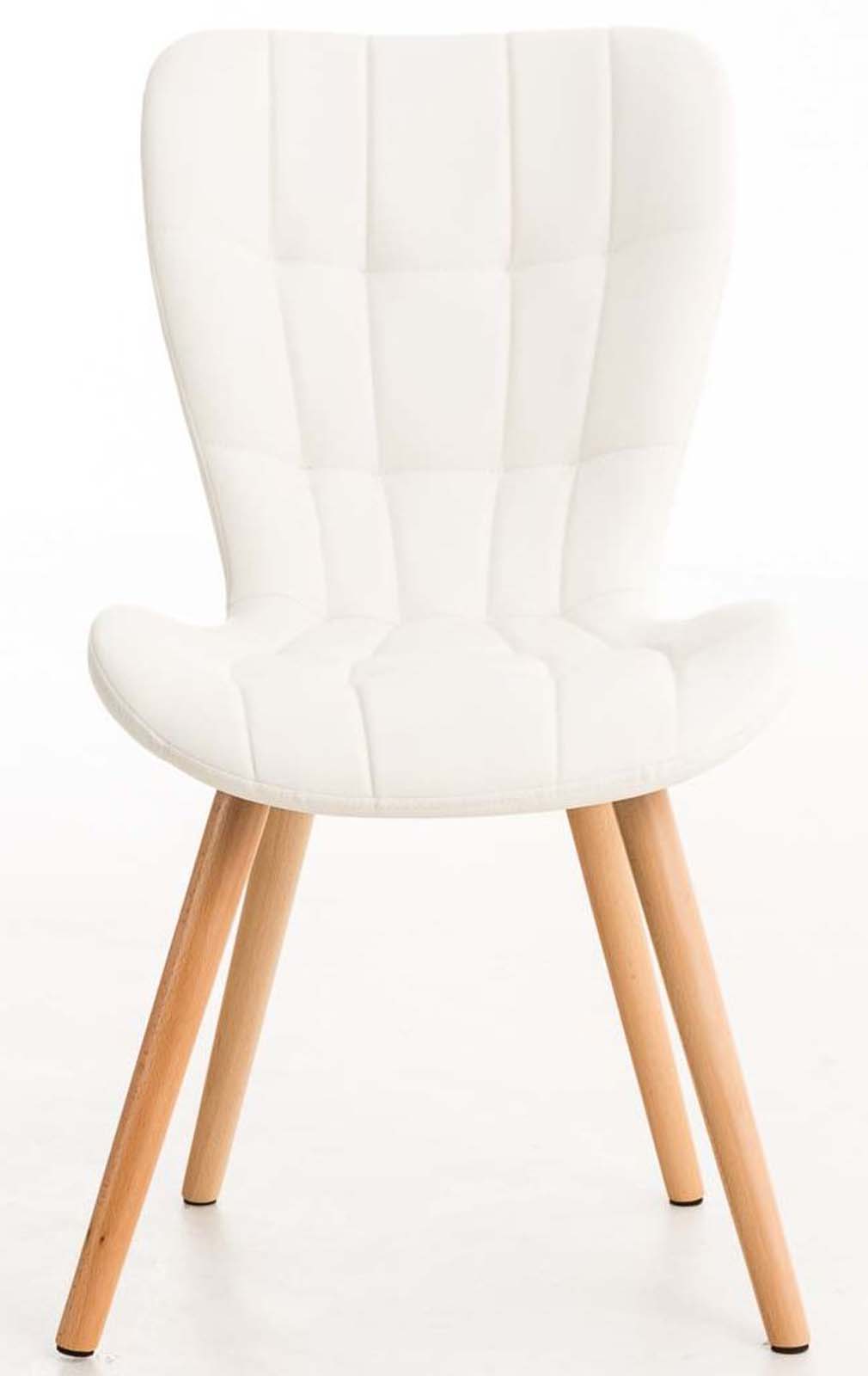 Set van 4 eetkamerstoelen Elda wit weiß