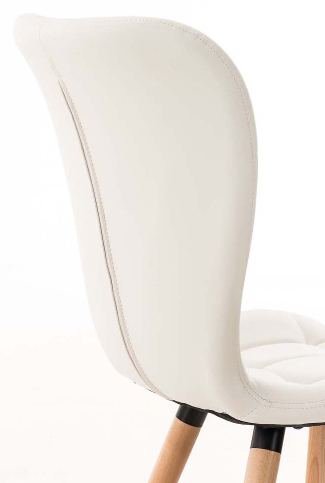 Set van 4 eetkamerstoelen Elda wit weiß