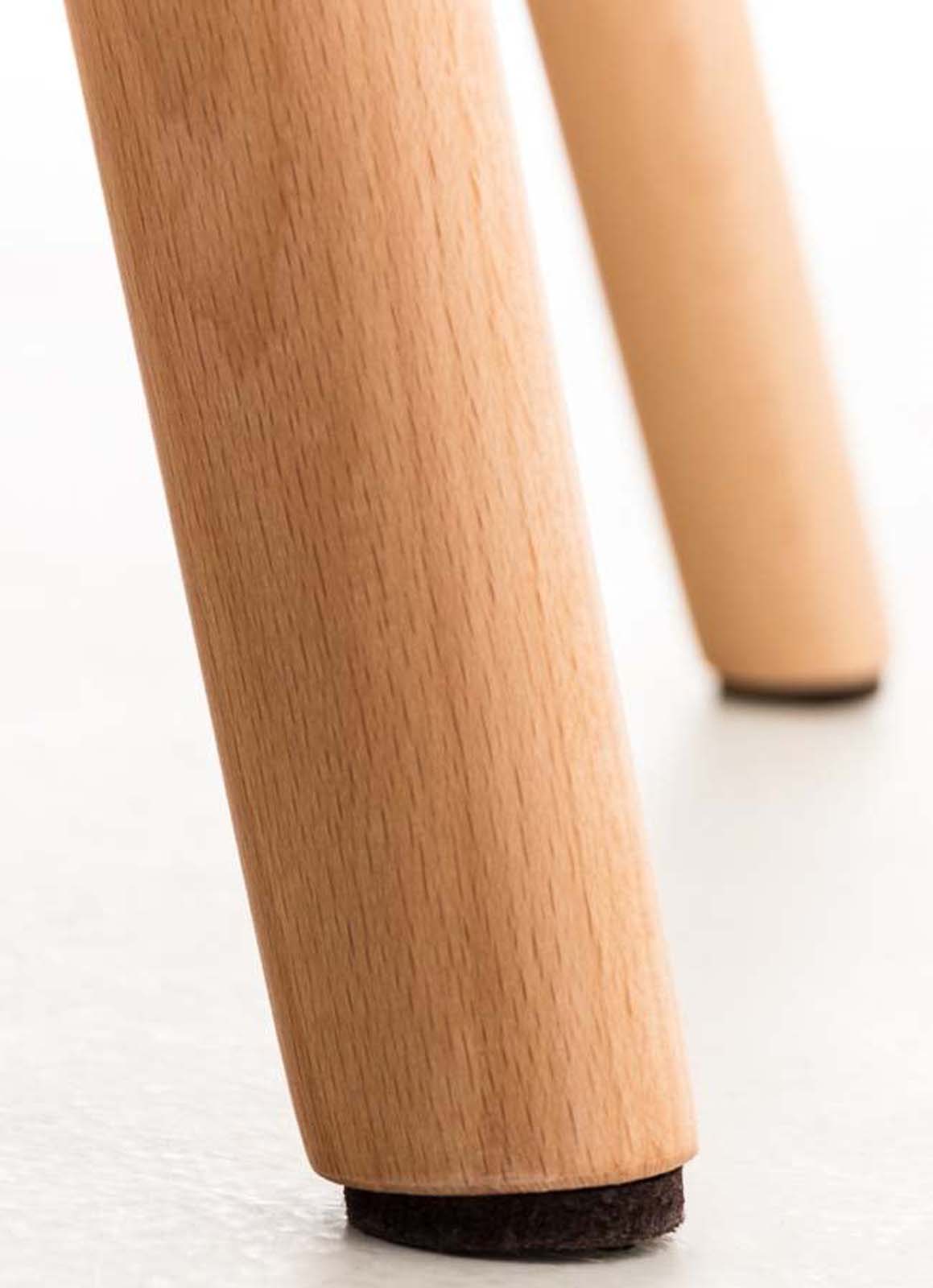 Set van 4 eetkamerstoelen Elda wit weiß