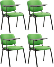 Set van 4 stoelen Ken met klaptafel - Kunstleer groen grün