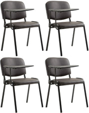 Set van 4 stoelen Ken met klaptafel - Kunstleer bruin braun