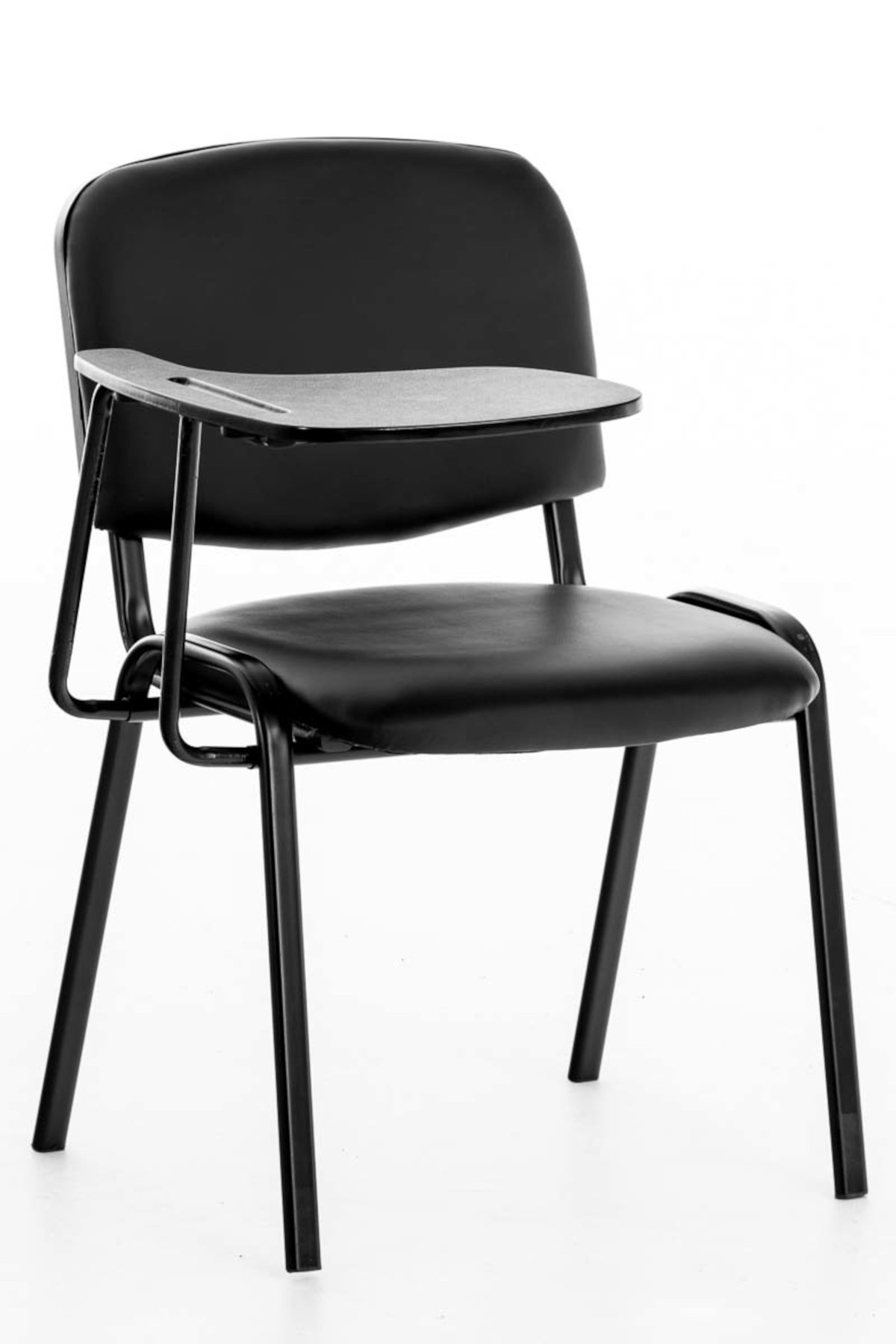 Set van 4 stoelen Ken met klaptafel - Kunstleer zwart schwarz
