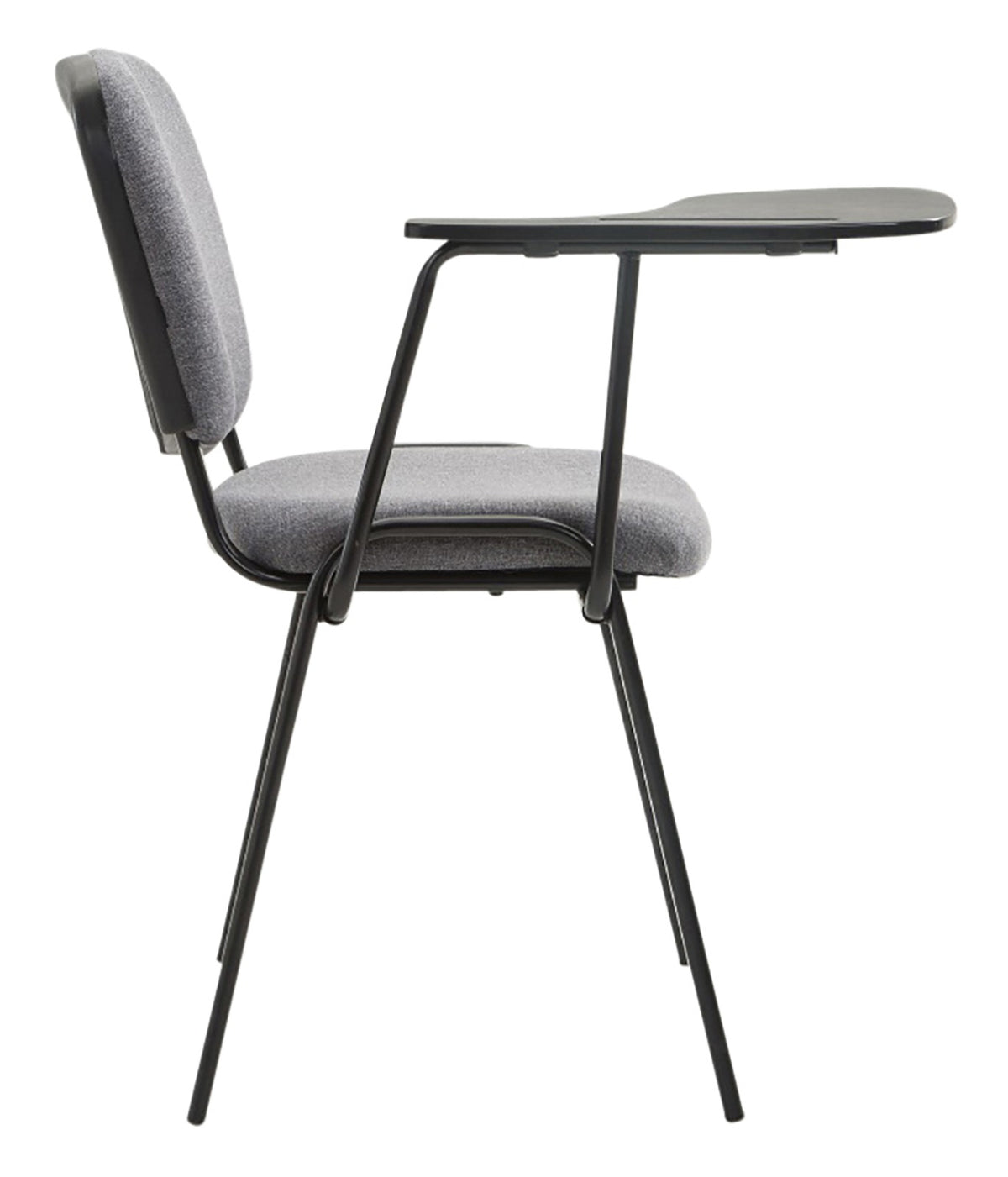 Set van 4 stoelen Ken met klaptafel Stof grijs grau