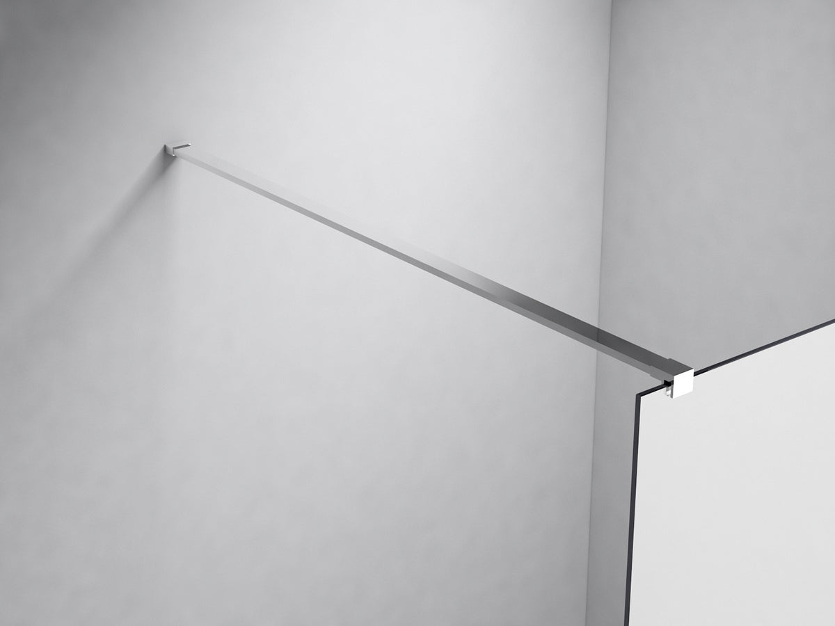 Douchewand Nano rechthoekig half mat glas,130x200x100 cm halbmilchglas