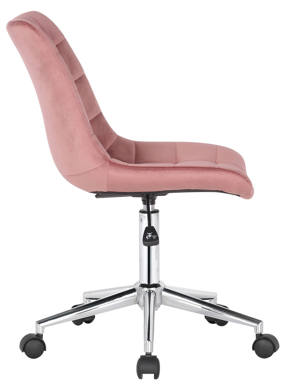 Bureaustoel Medford Fluweel roze pink