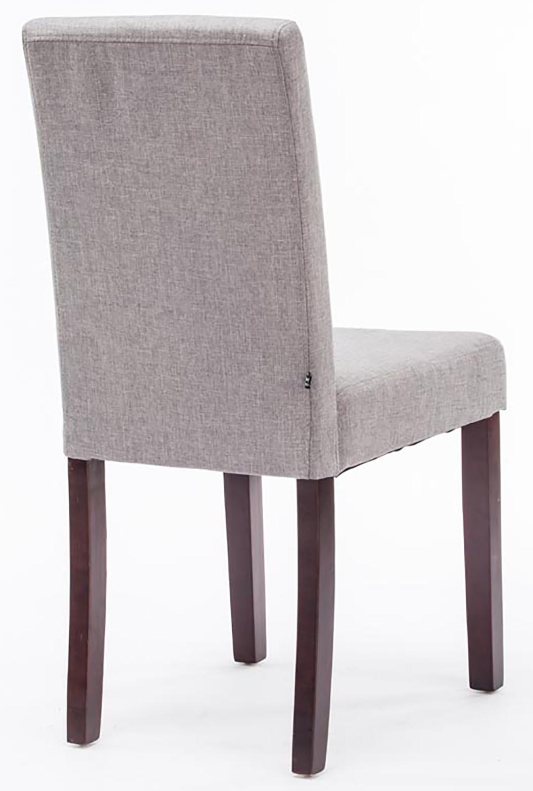 Set van 2 Eetkamerstoelen Ina Stof licht grijs,cappuccino hellgrau