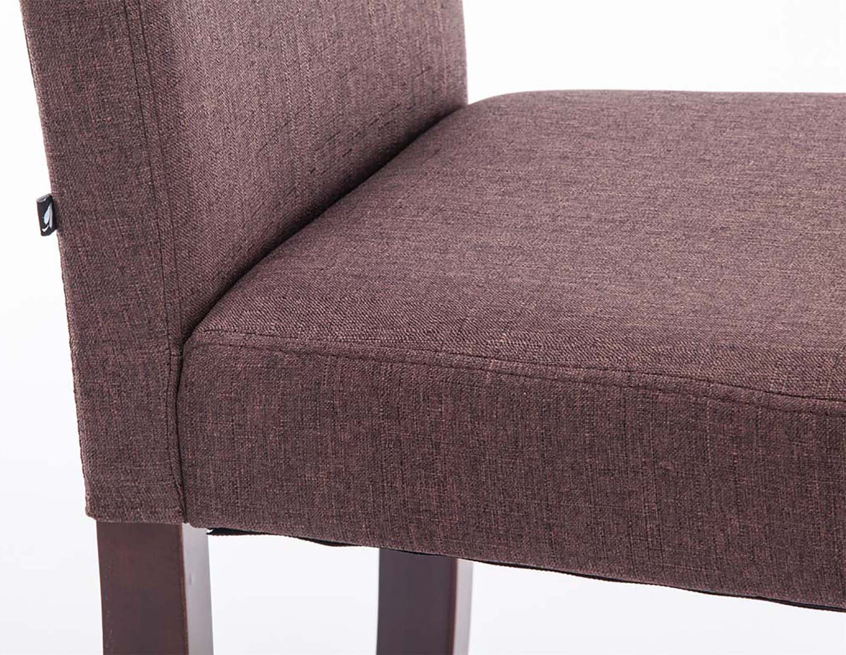 Set van 4 Eetkamerstoel Ina Stof bruin,cappuccino braun