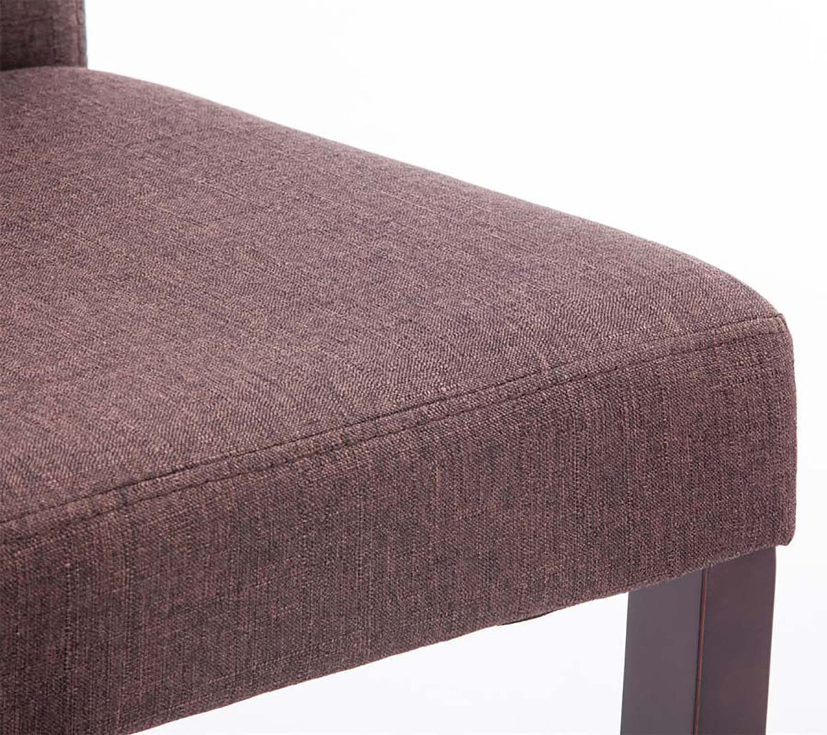 Set van 4 Eetkamerstoel Ina Stof bruin,cappuccino braun