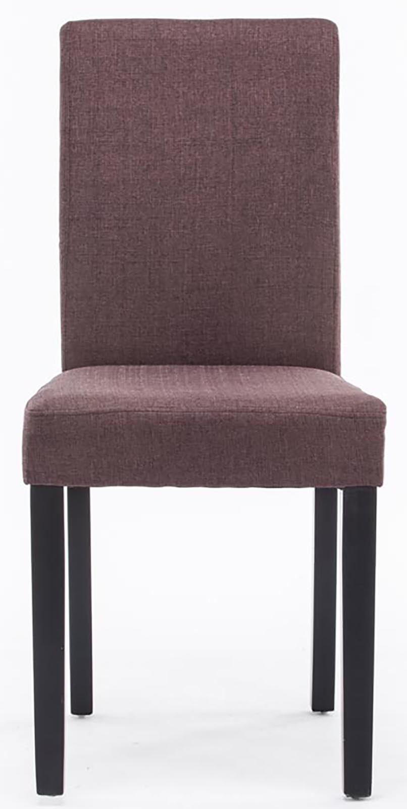 Set van 4 Eetkamerstoel Ina Stof bruin,zwart braun