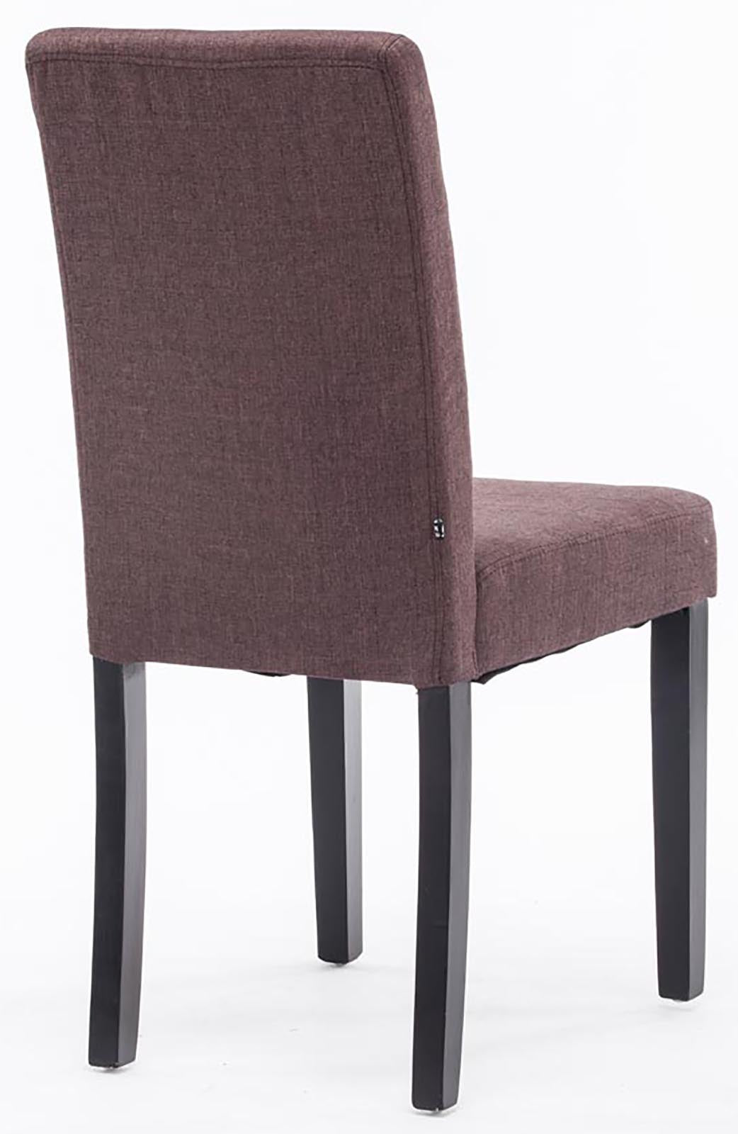 Set van 4 Eetkamerstoel Ina Stof bruin,zwart braun