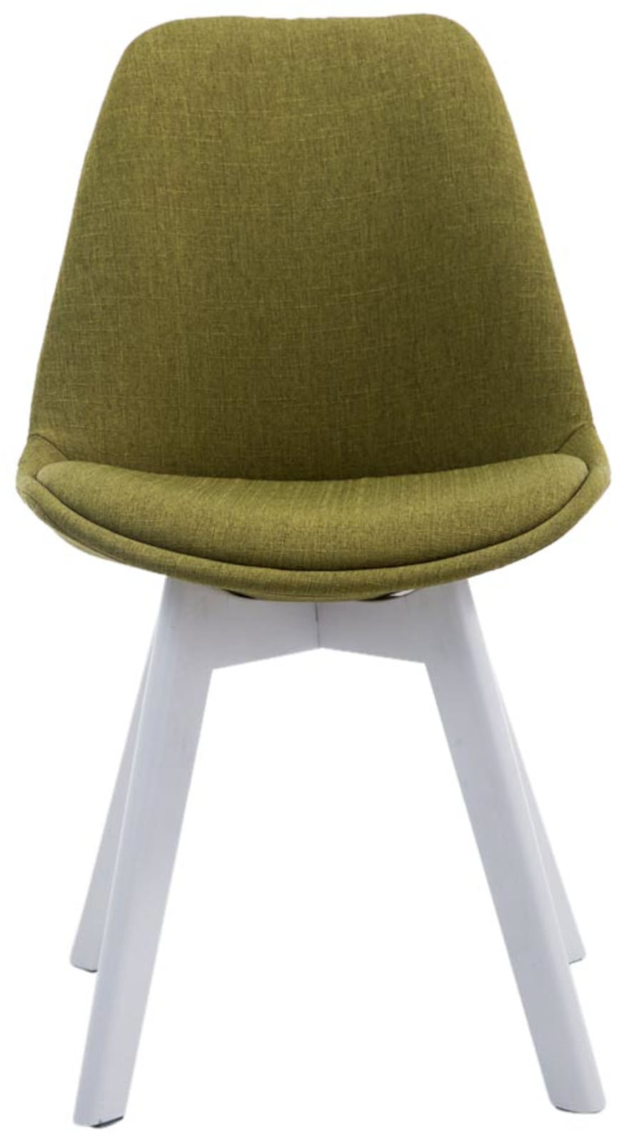 Set van 4 eetkamerstoelen Borneo V2 Stof groen,wit grün