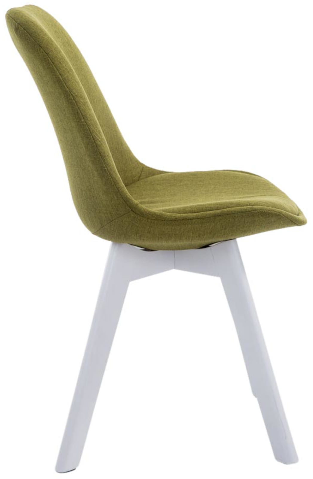 Set van 4 eetkamerstoelen Borneo V2 Stof groen,wit grün