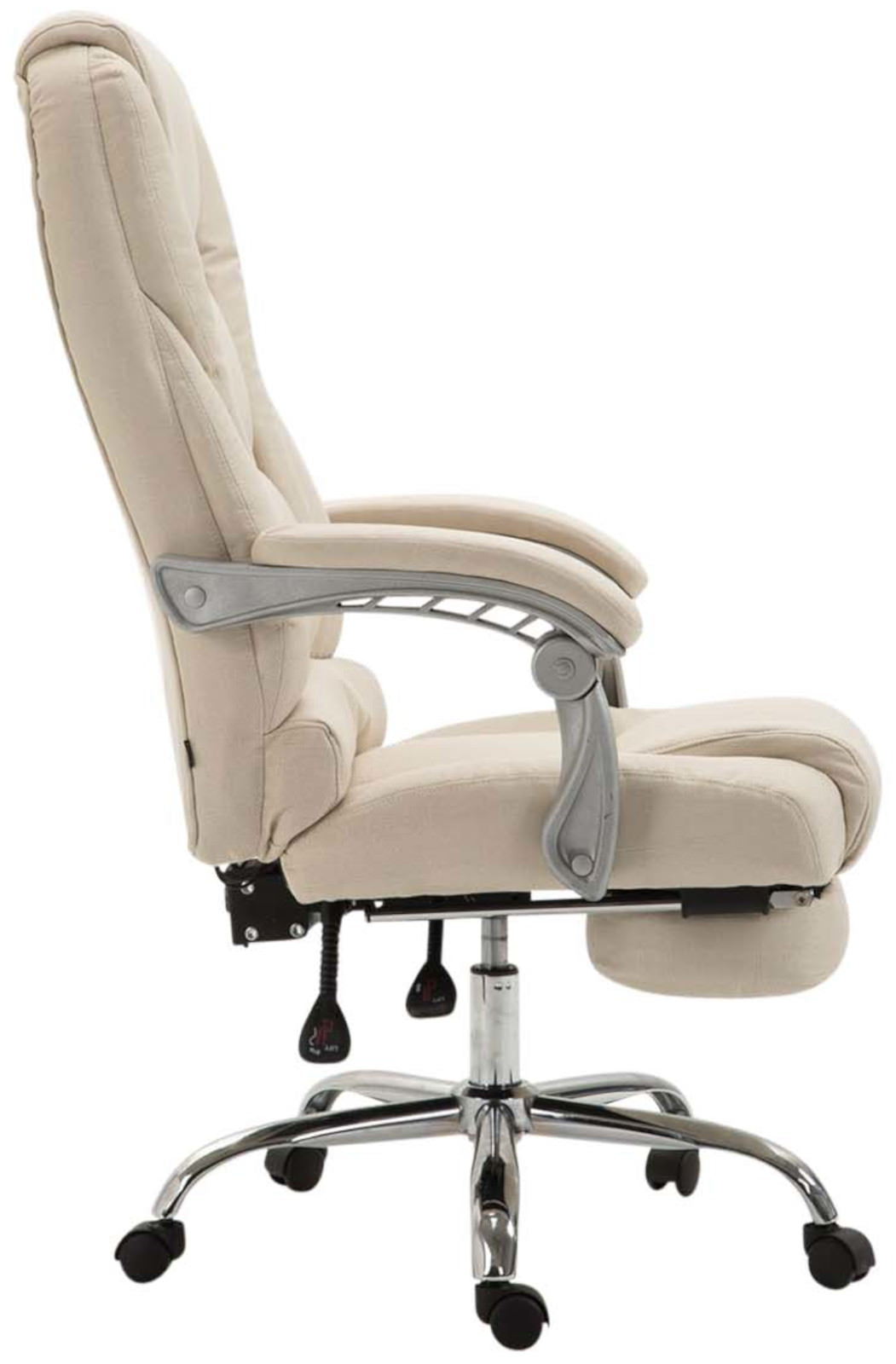 Bureaustoel Pacific Stof Met Voetsteun creme creme