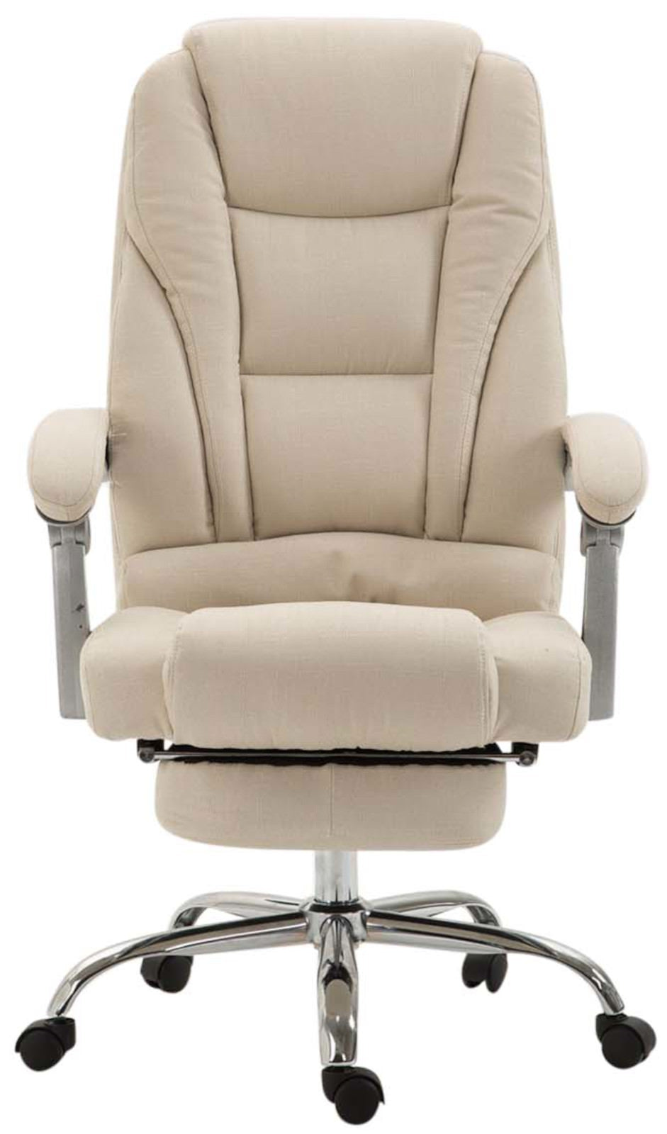 Bureaustoel Pacific Stof Met Voetsteun creme creme