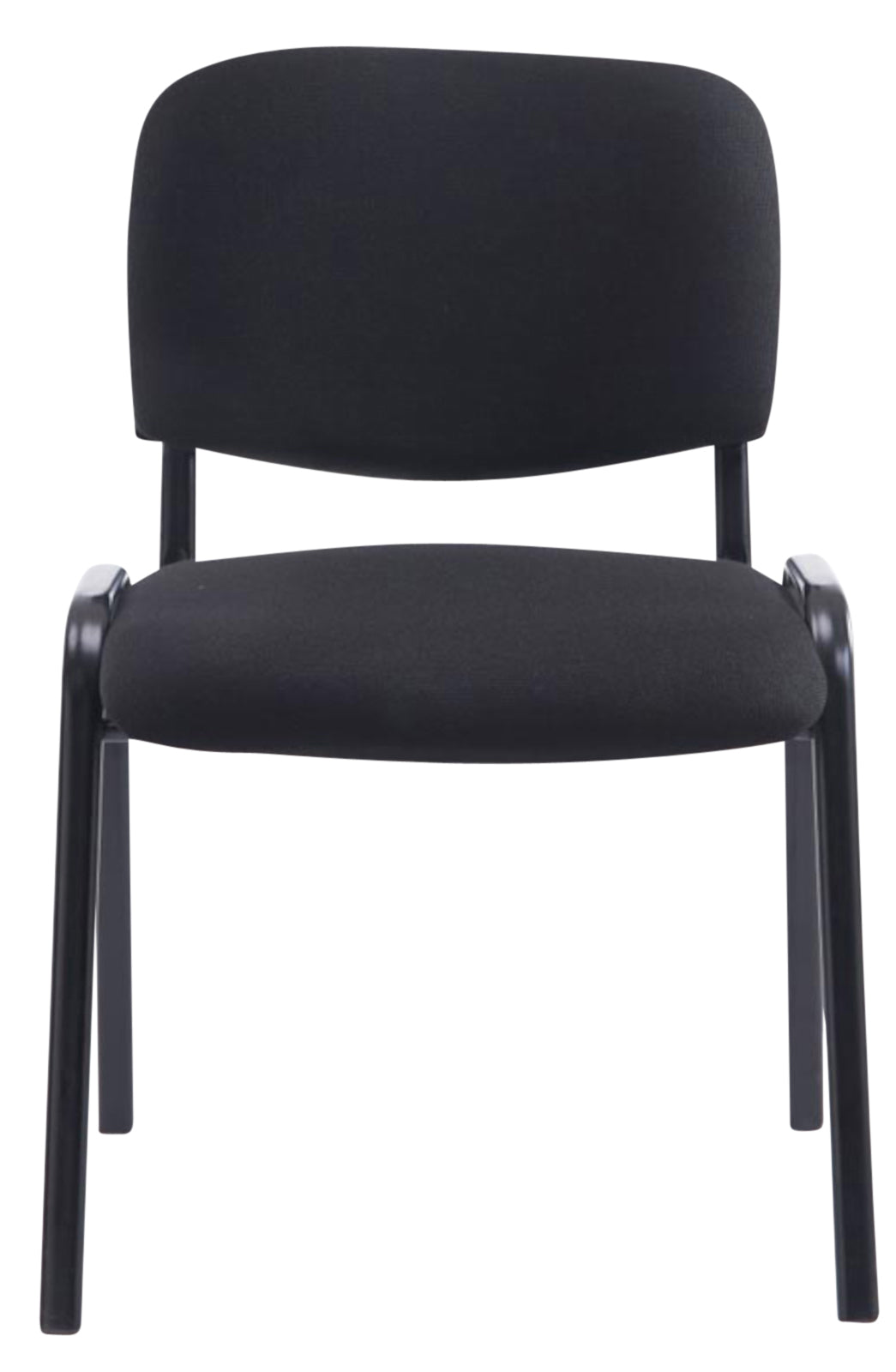 Set van 4 stoelen XL Ken - Stof zwart schwarz
