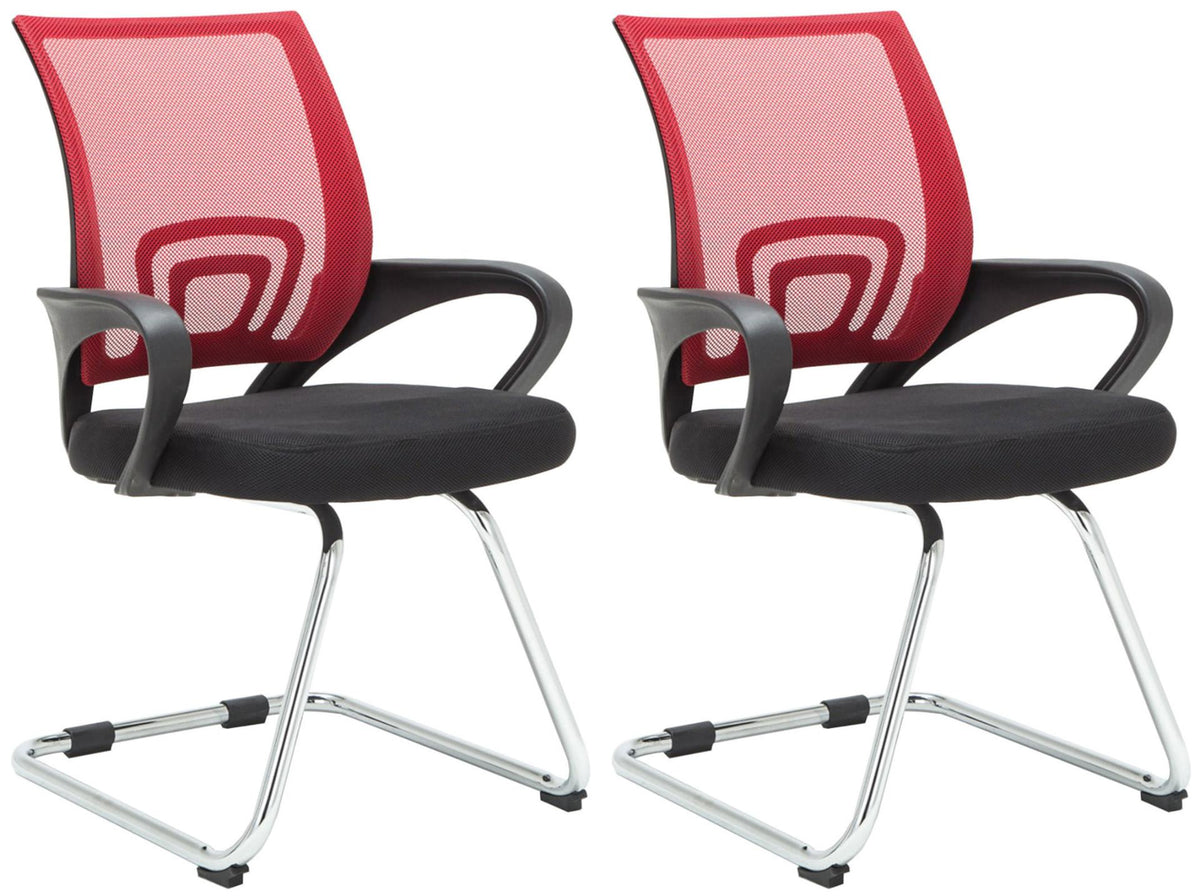 Set van 2 Eureka stoelen rood rot
