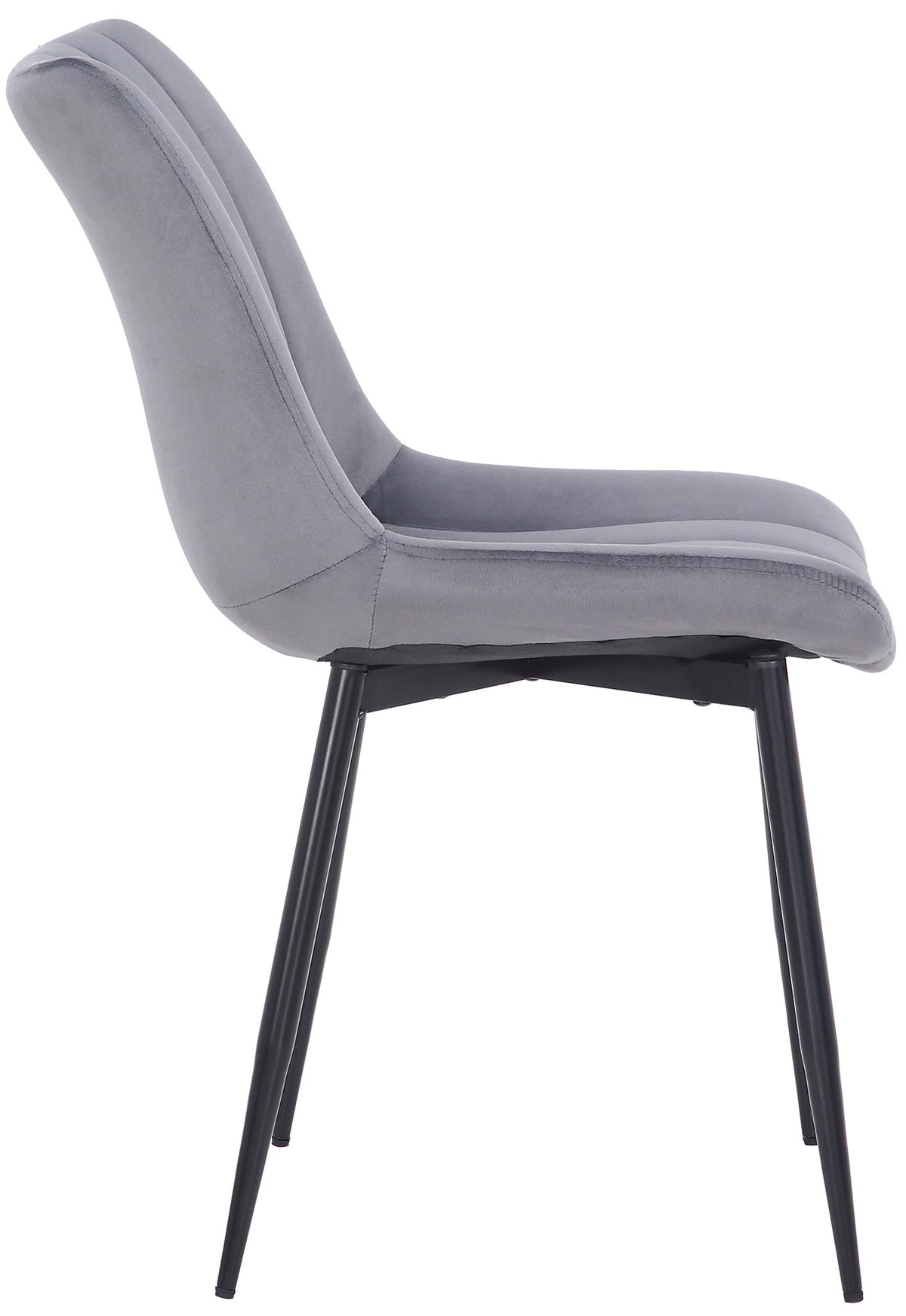 Set van 2 Stoelen Rahden Fluweel grijs grau