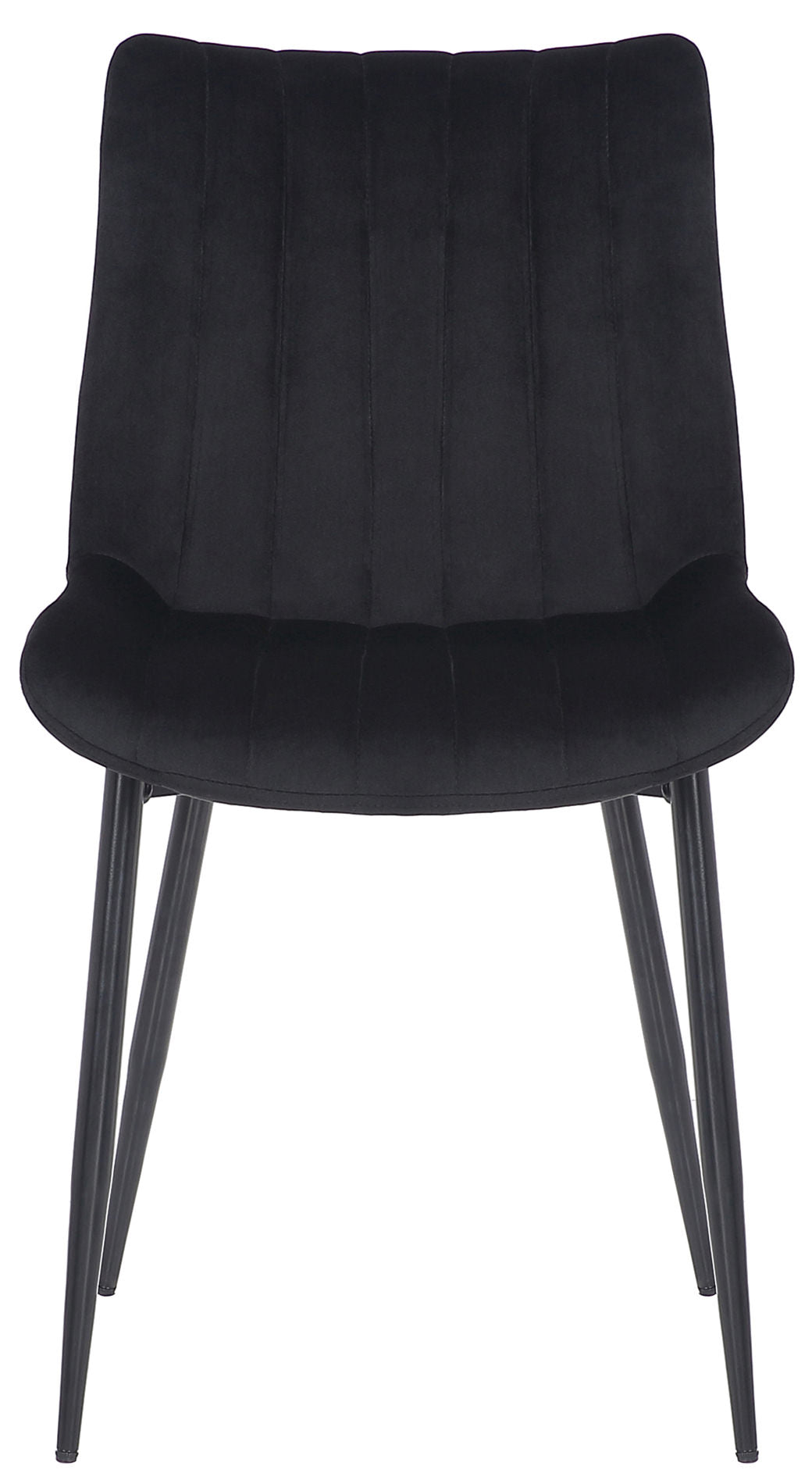 Set van 2 Stoelen Rahden Fluweel zwart schwarz