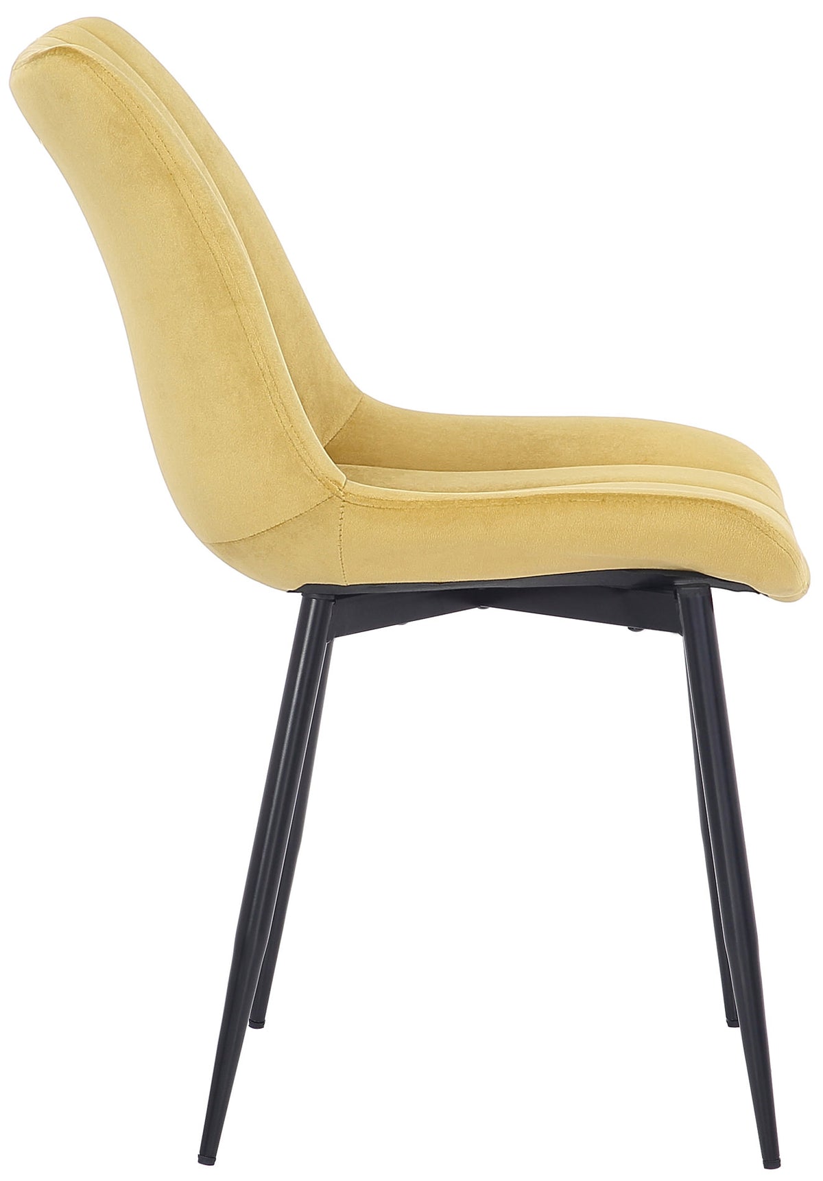 Set van 2 Stoelen Rahden Fluweel geel gelb