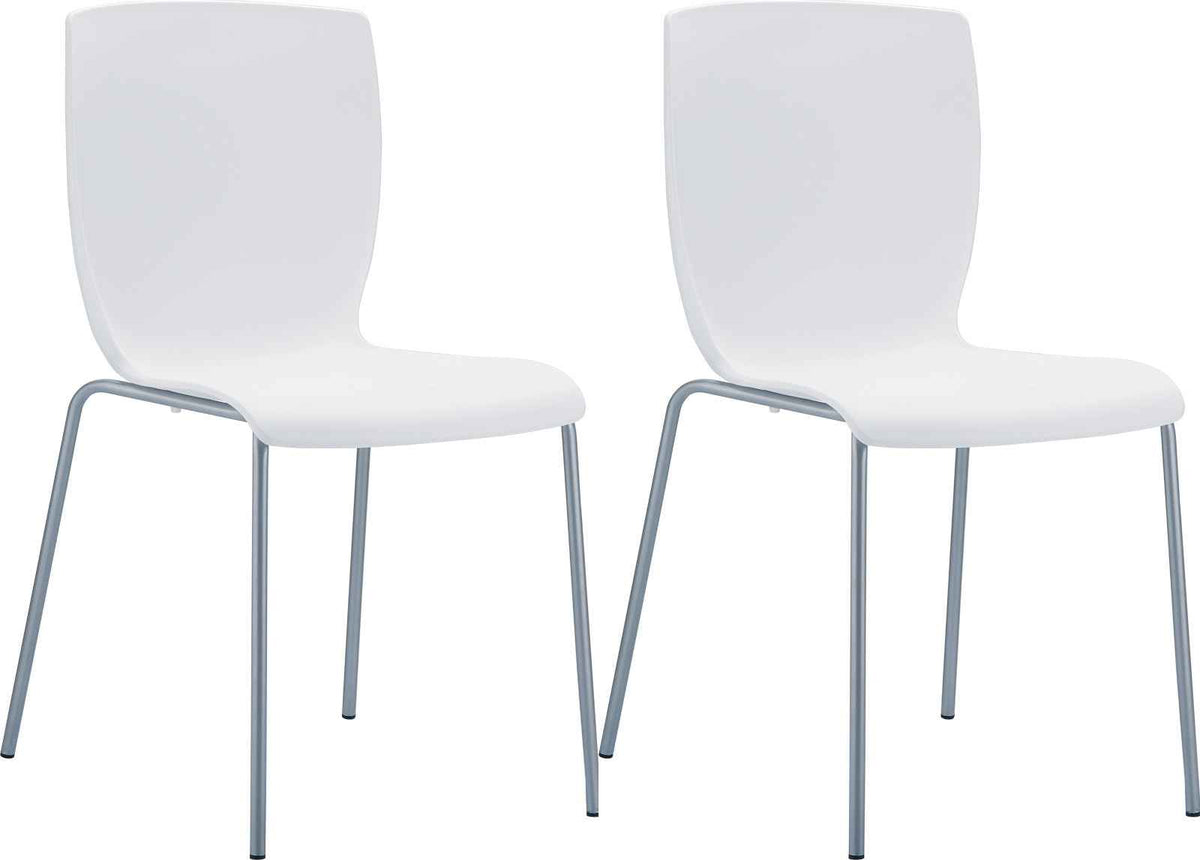 Set van 2 Mio Tuinstoelen wit weiß
