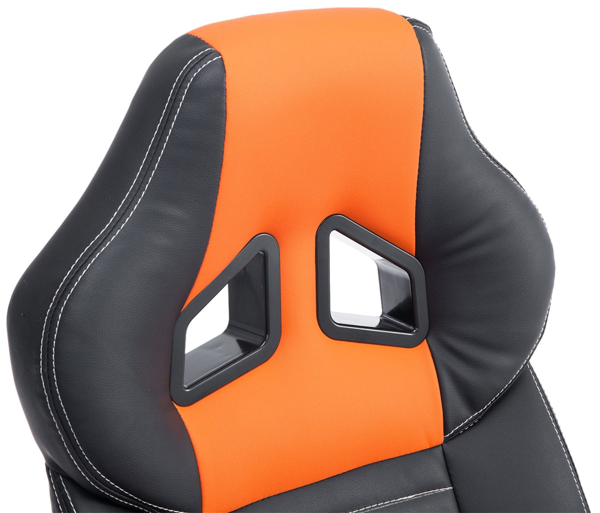Bureaustoel XL Pedro zwart/oranje schwarz/orange