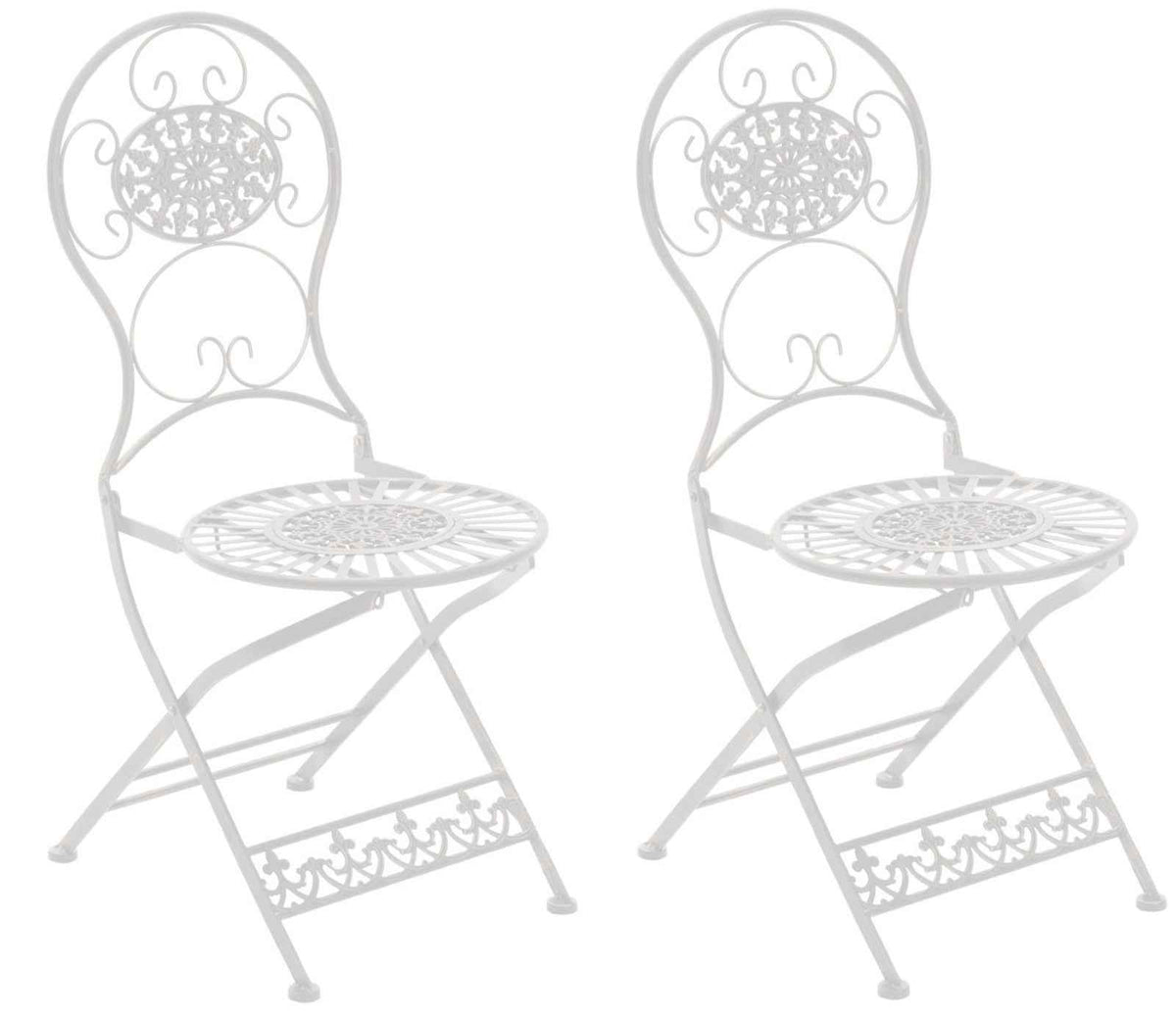 Set van 2 Tuinstoelen Mani wit weiß