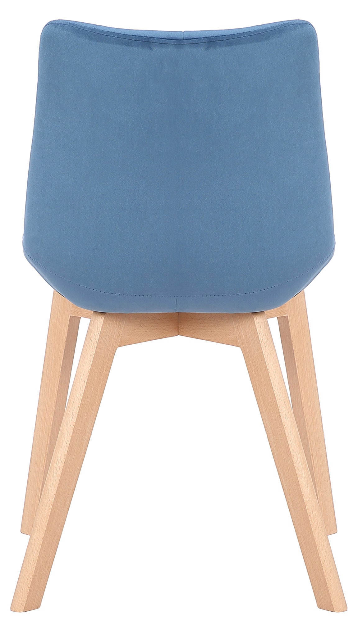 Set van 2 Eetkamerstoelen Passaic Fluweel blauw blau