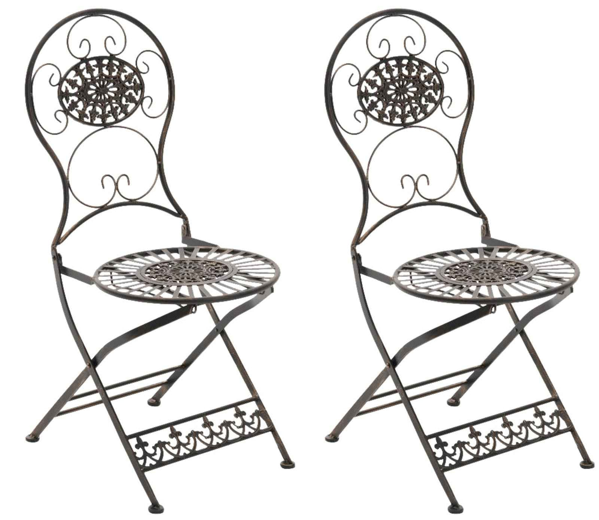 Set van 2 Tuinstoelen Mani bronzen bronze