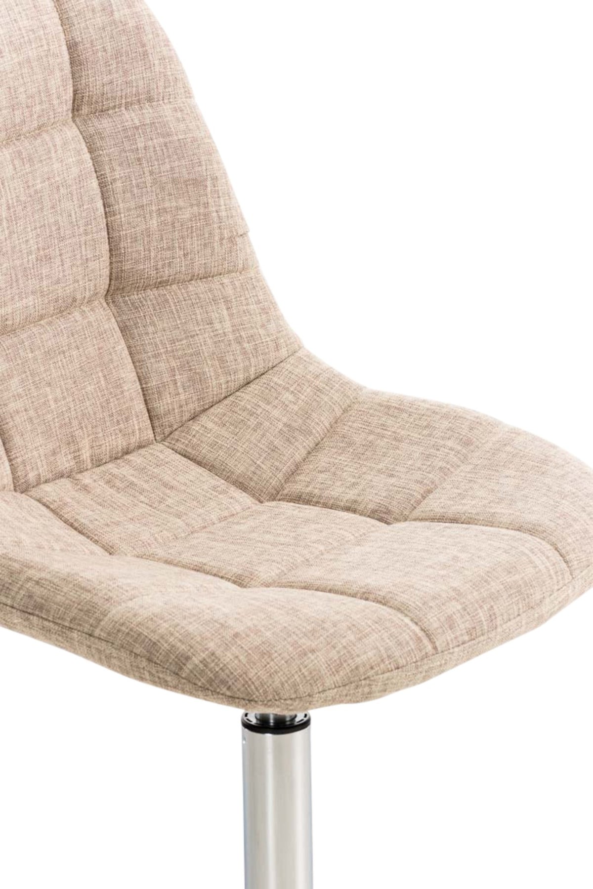 Set van 2 Emil Eetkamerstoelen - Stof creme creme