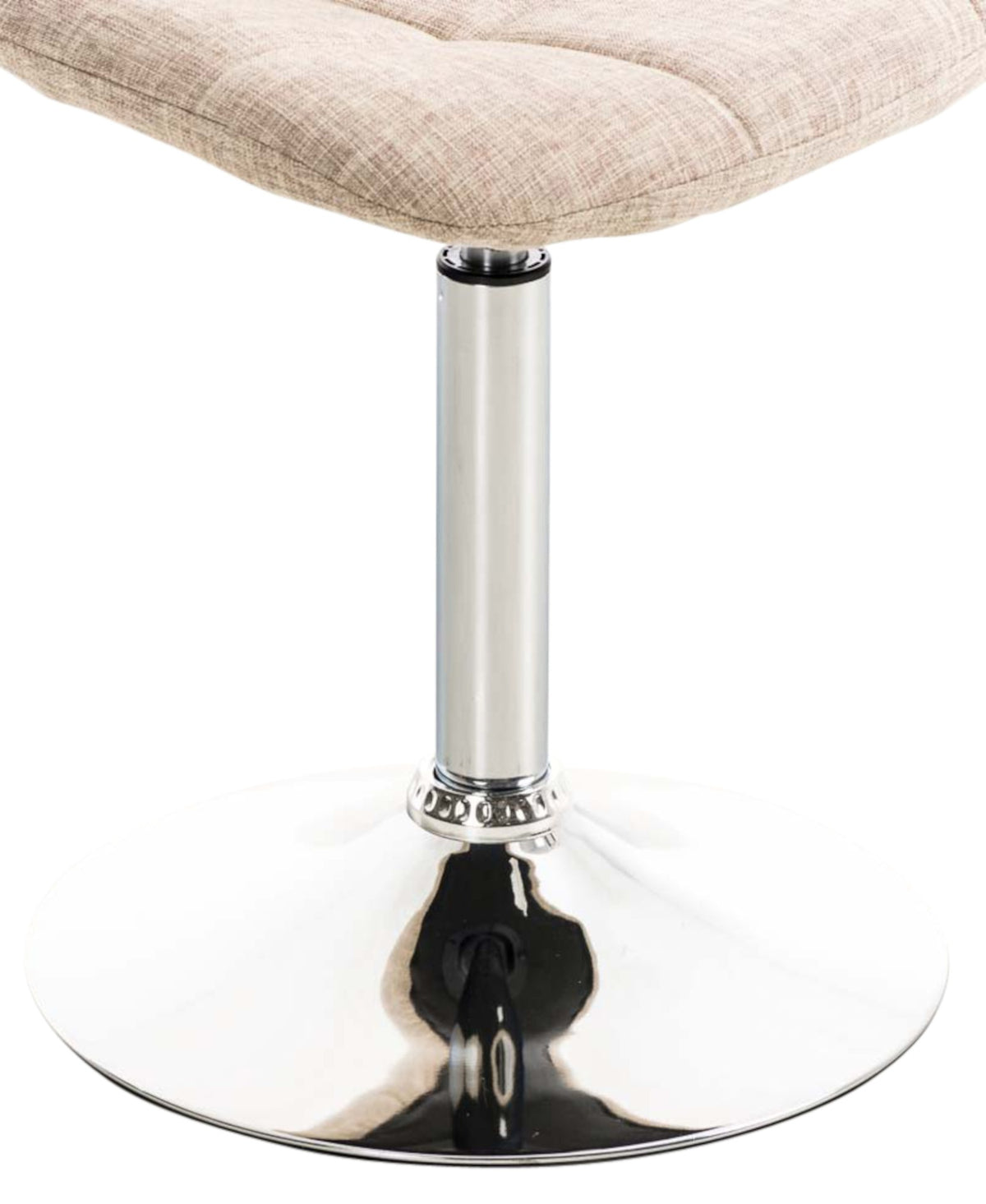 Set van 2 Emil Eetkamerstoelen - Stof creme creme