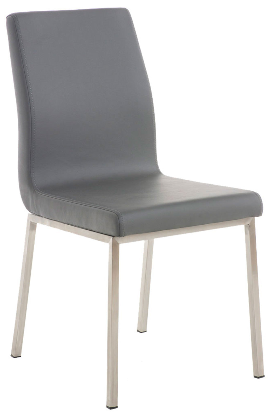 Set van 2 eetkamerstoelen Colmar - Kunstlkeer grijs grau