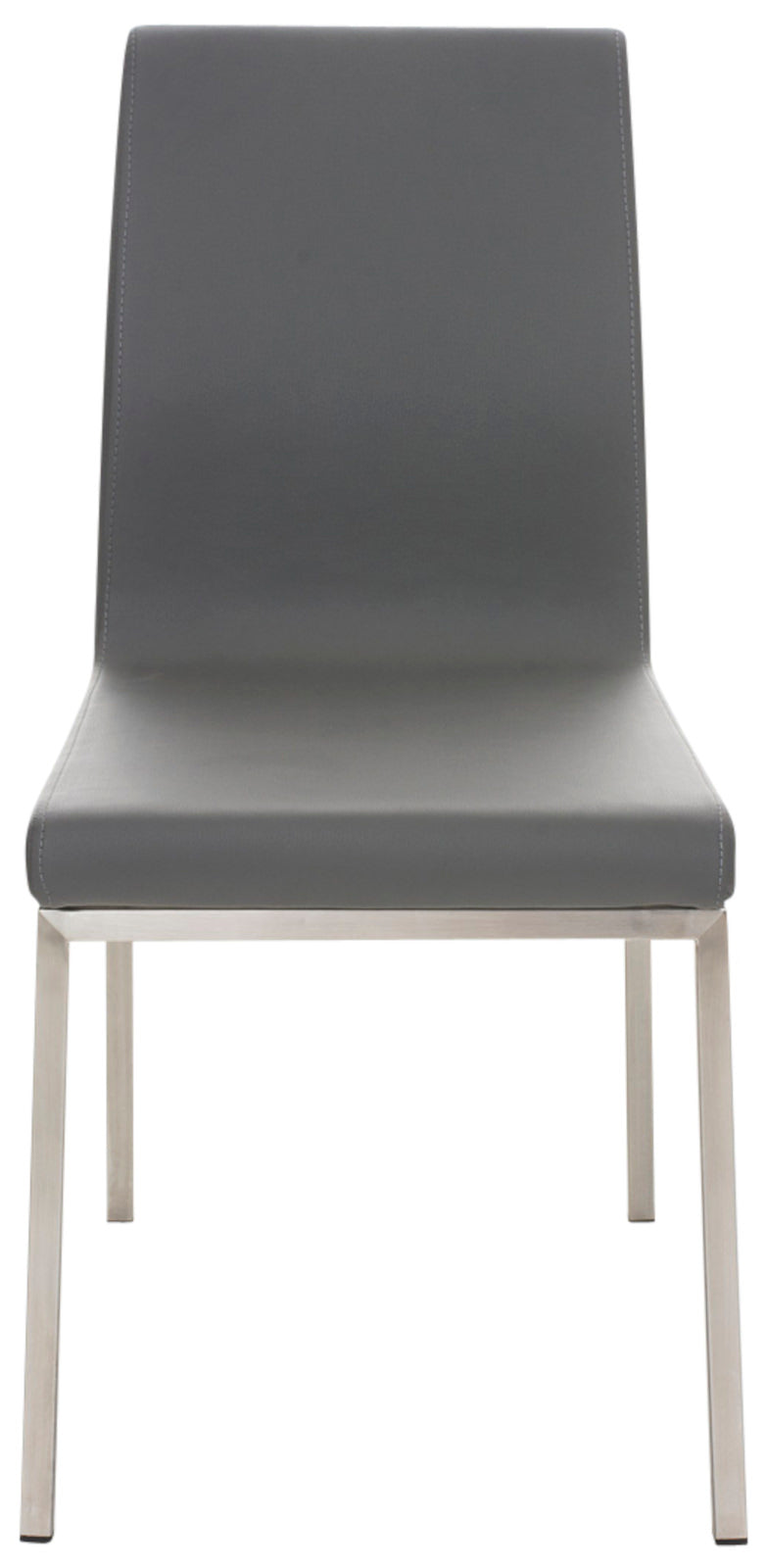Set van 2 eetkamerstoelen Colmar - Kunstlkeer grijs grau