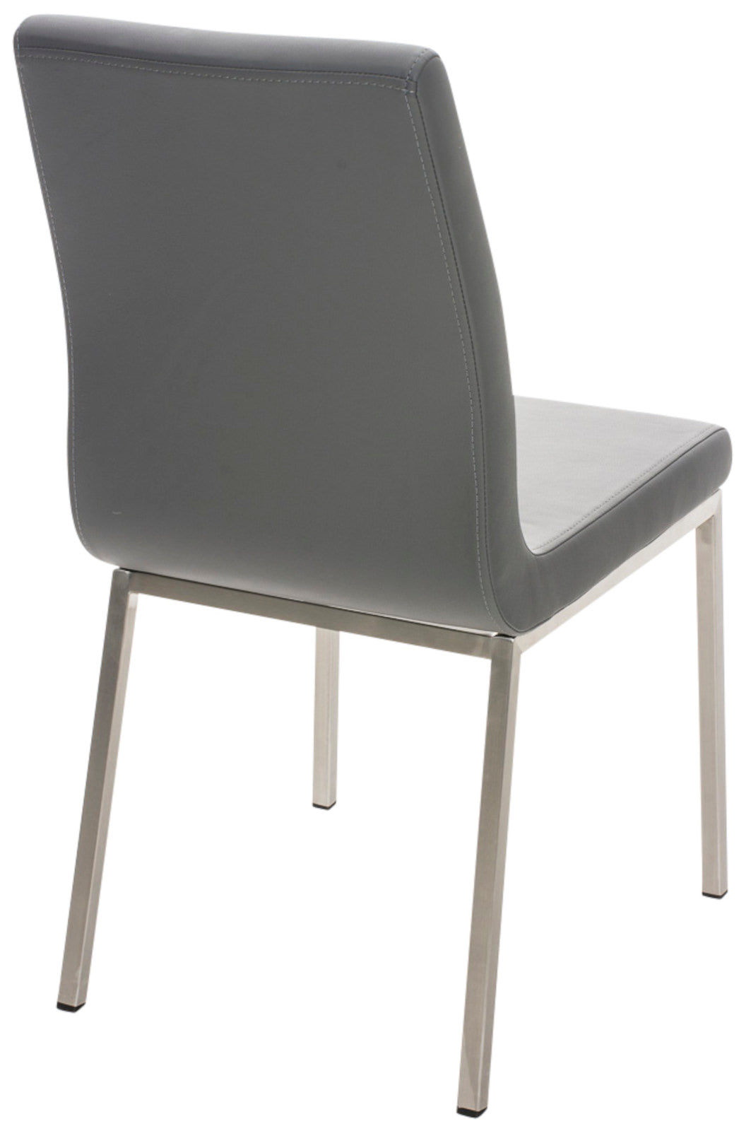 Set van 2 eetkamerstoelen Colmar - Kunstlkeer grijs grau