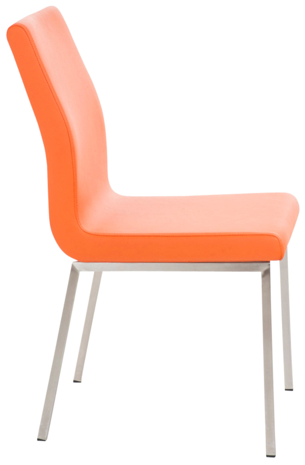 Set van 2 eetkamerstoelen Colmar - Kunstlkeer oranje orange