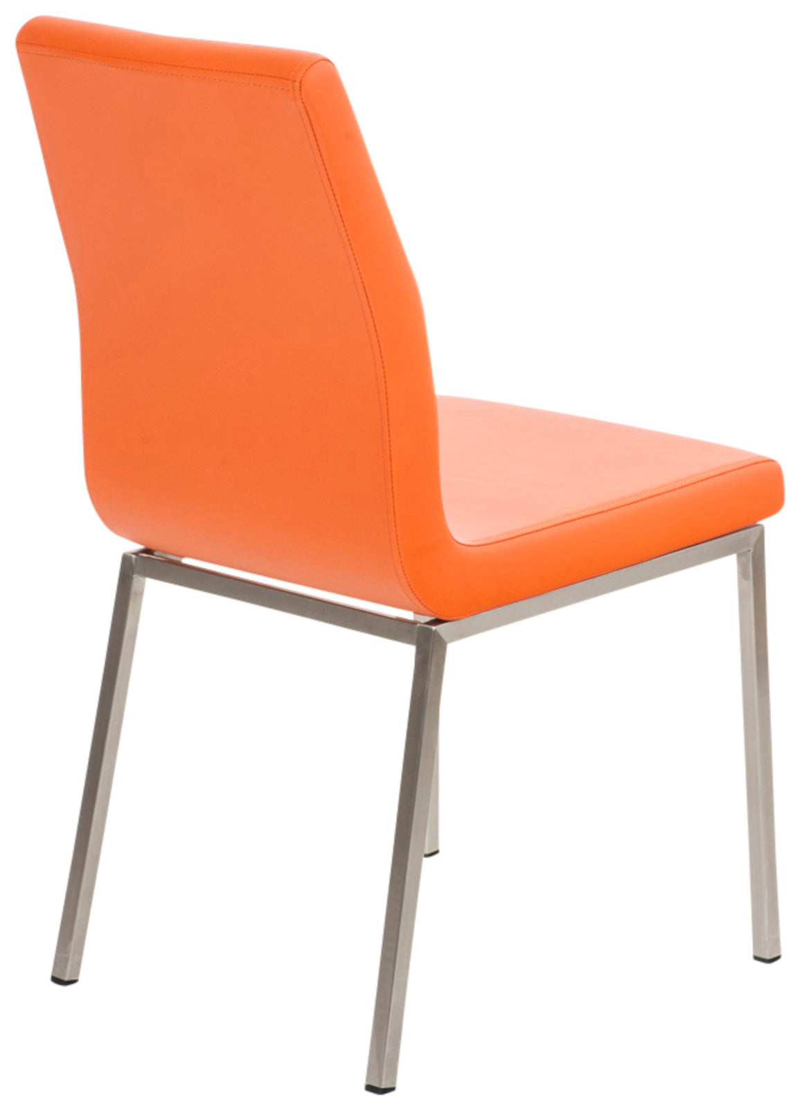 Set van 2 eetkamerstoelen Colmar - Kunstlkeer oranje orange