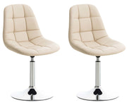 Set van 2 Emil Eetkamerstoelen creme creme