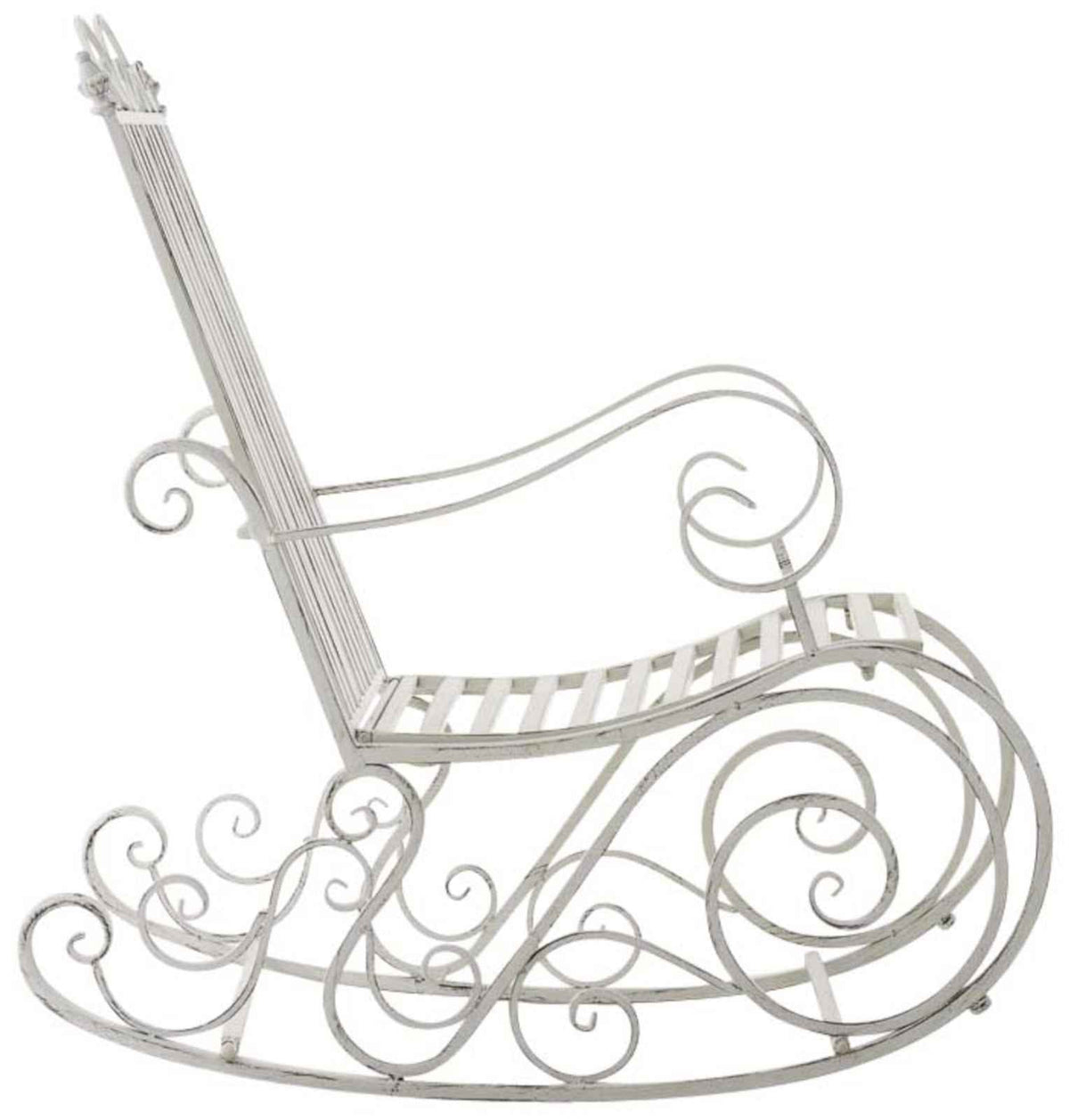 Set van 2 schommelstoelen Smilla antiek/wit antik weiß