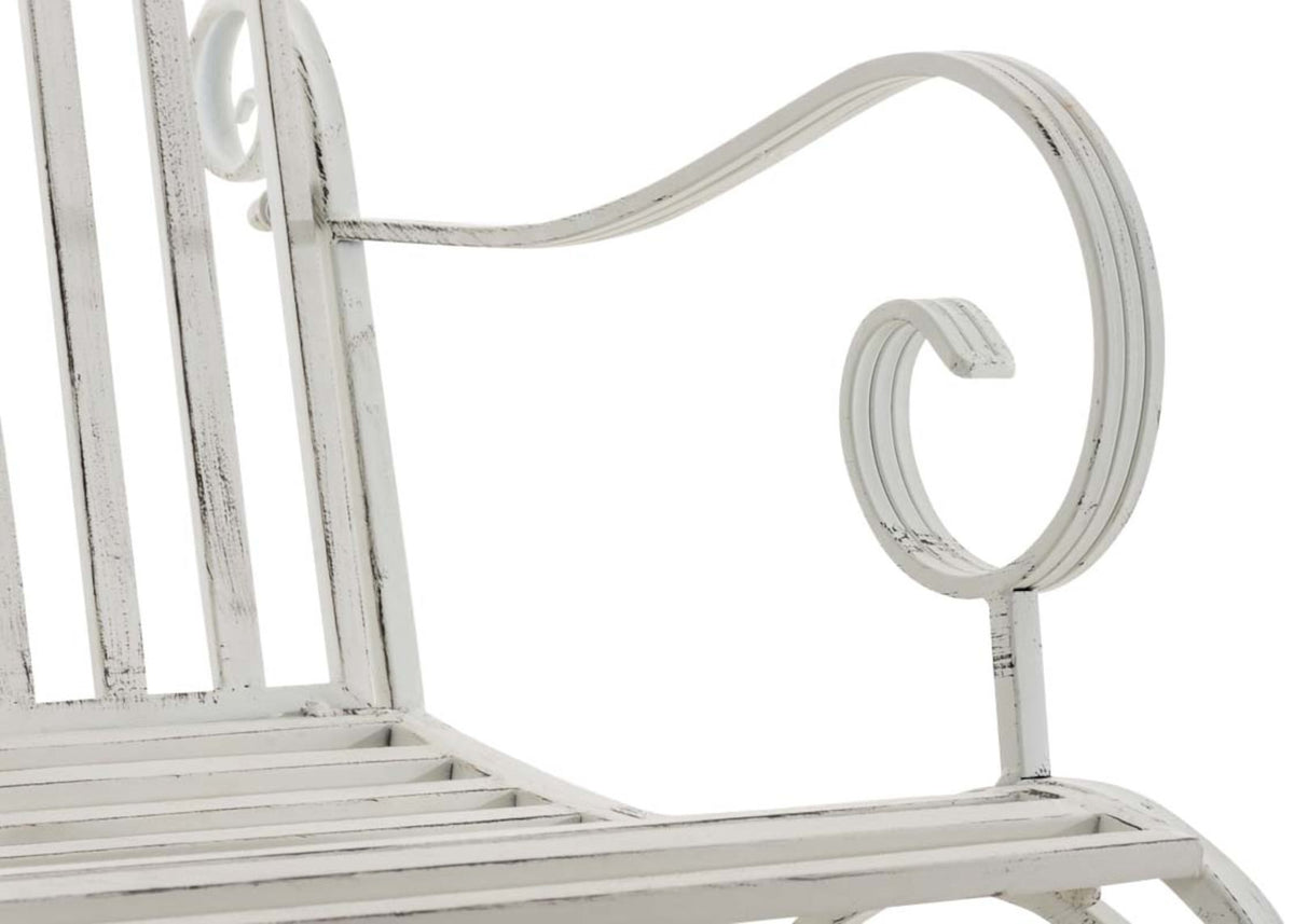 Set van 2 schommelstoelen Smilla antiek/wit antik weiß