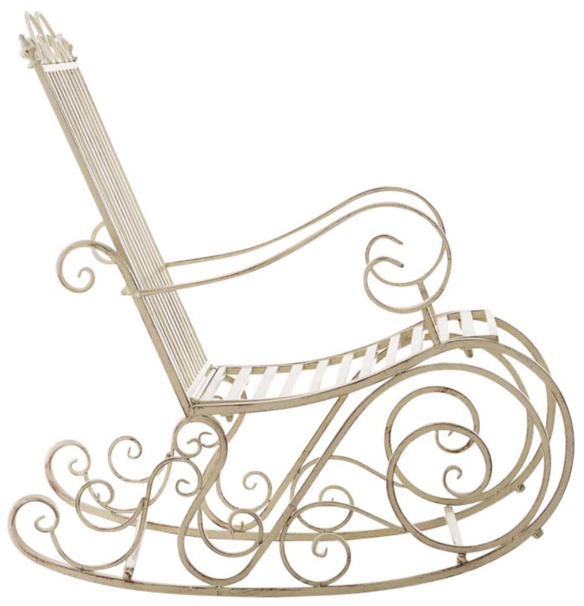Set van 2 schommelstoelen Smilla antiek/creme antik-creme