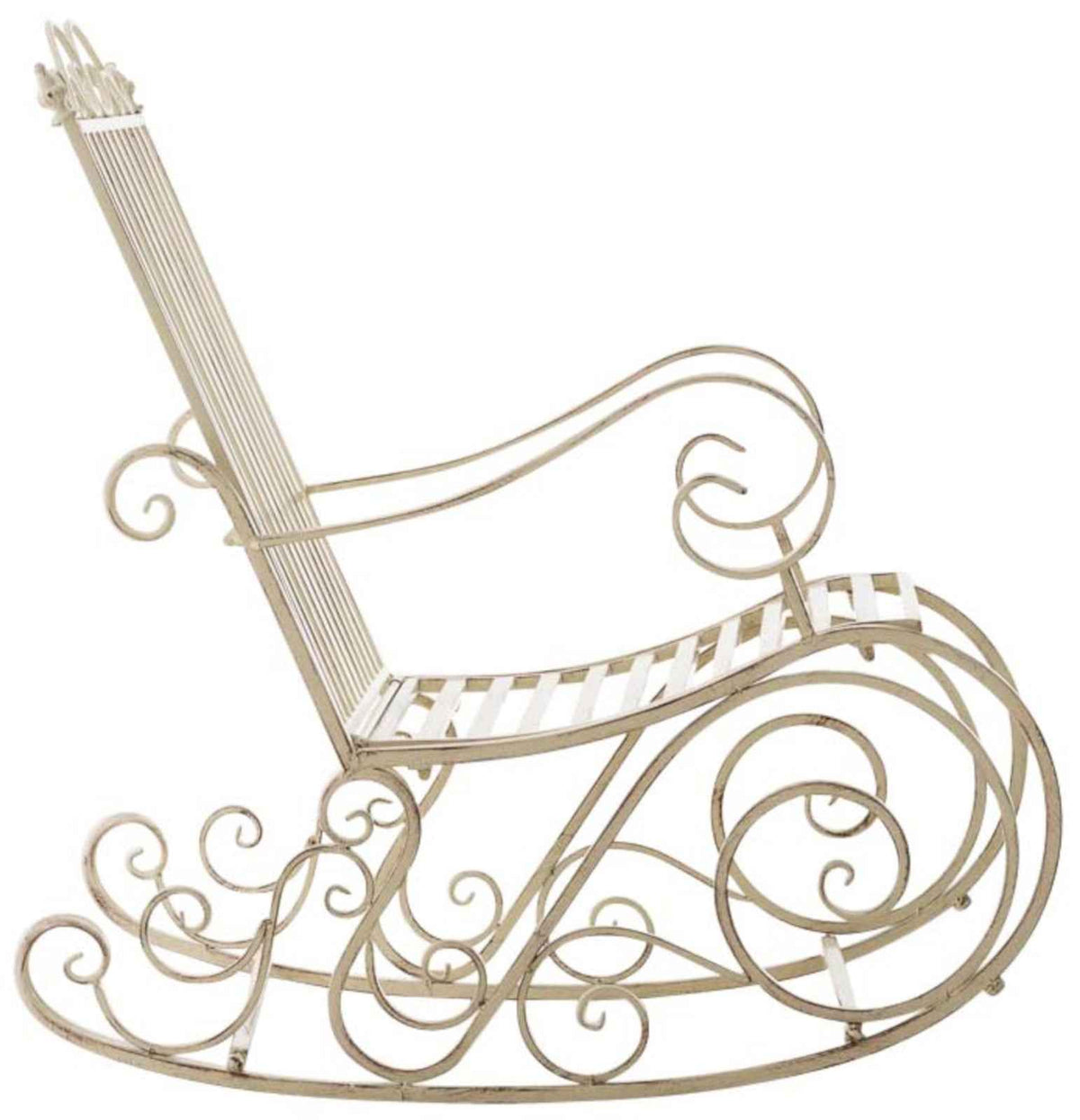 Set van 2 schommelstoelen Smilla antiek/creme antik-creme