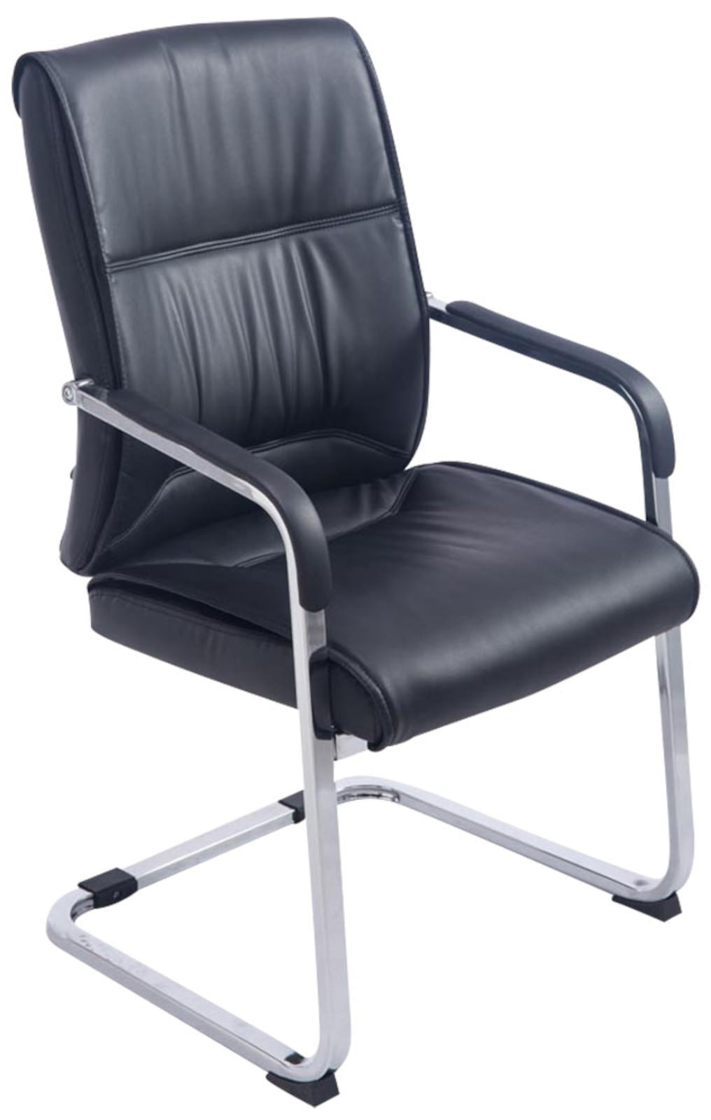 Set van 2 Eetkamerstoelen XXL Anubis Kunstleer zwart schwarz